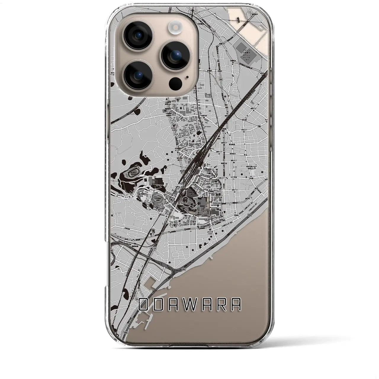 【小田原(神奈川県)】地図柄iPhoneケース(クリアタイプ)