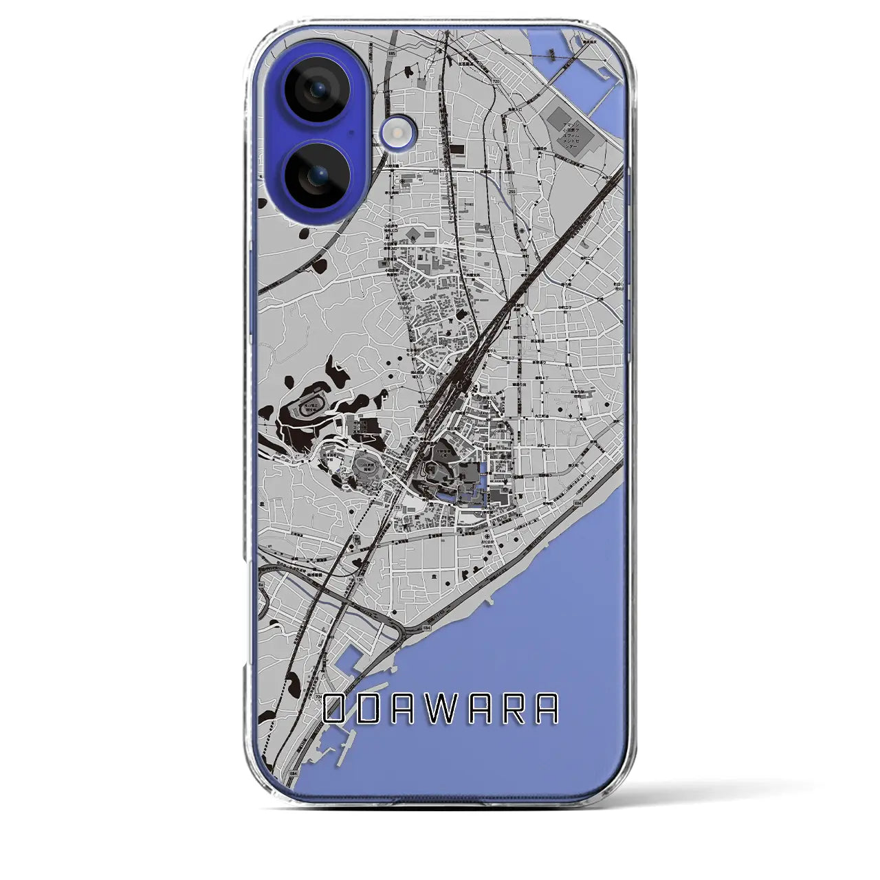 【小田原(神奈川県)】地図柄iPhoneケース(クリアタイプ)