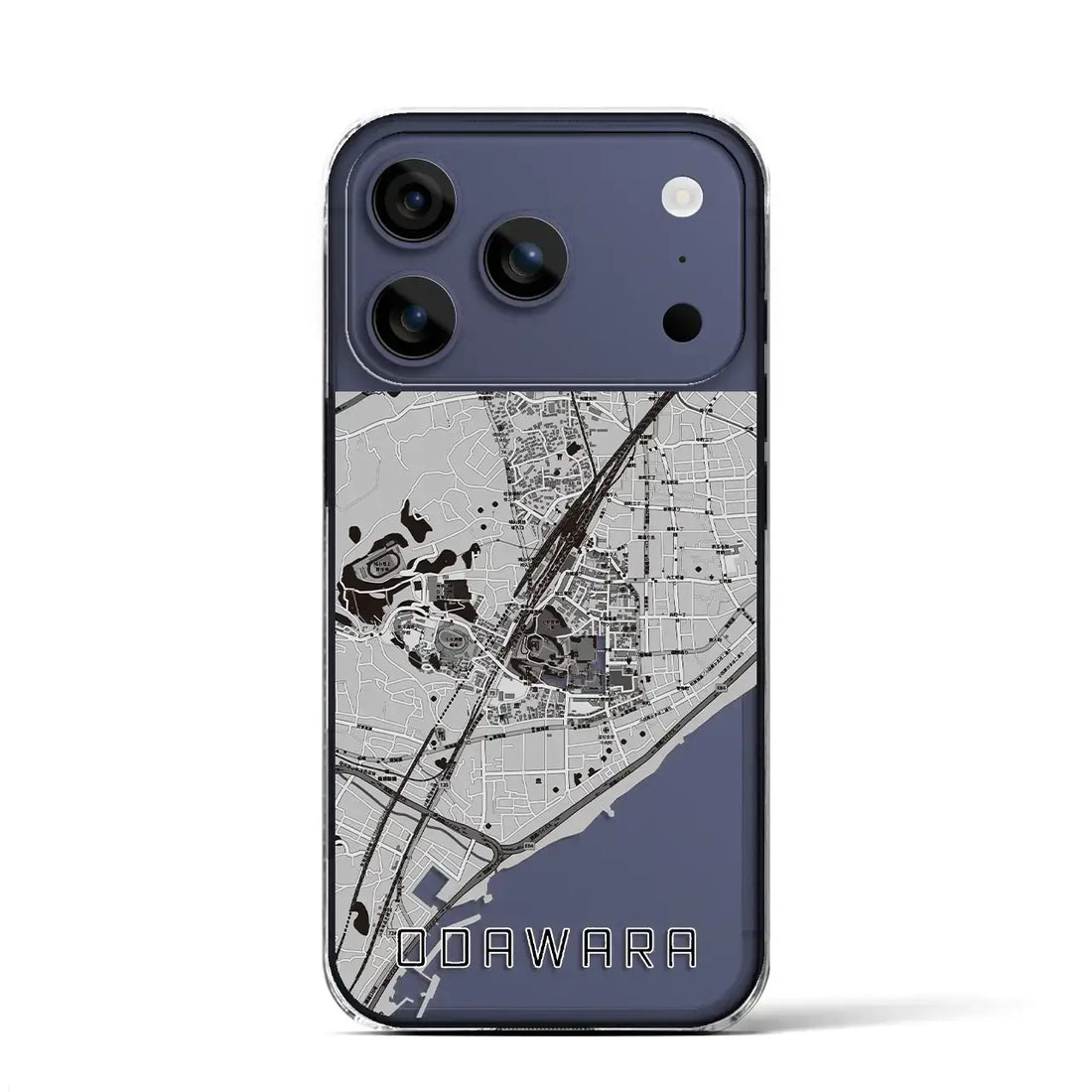 【小田原(神奈川県)】地図柄iPhoneケース(クリアタイプ)