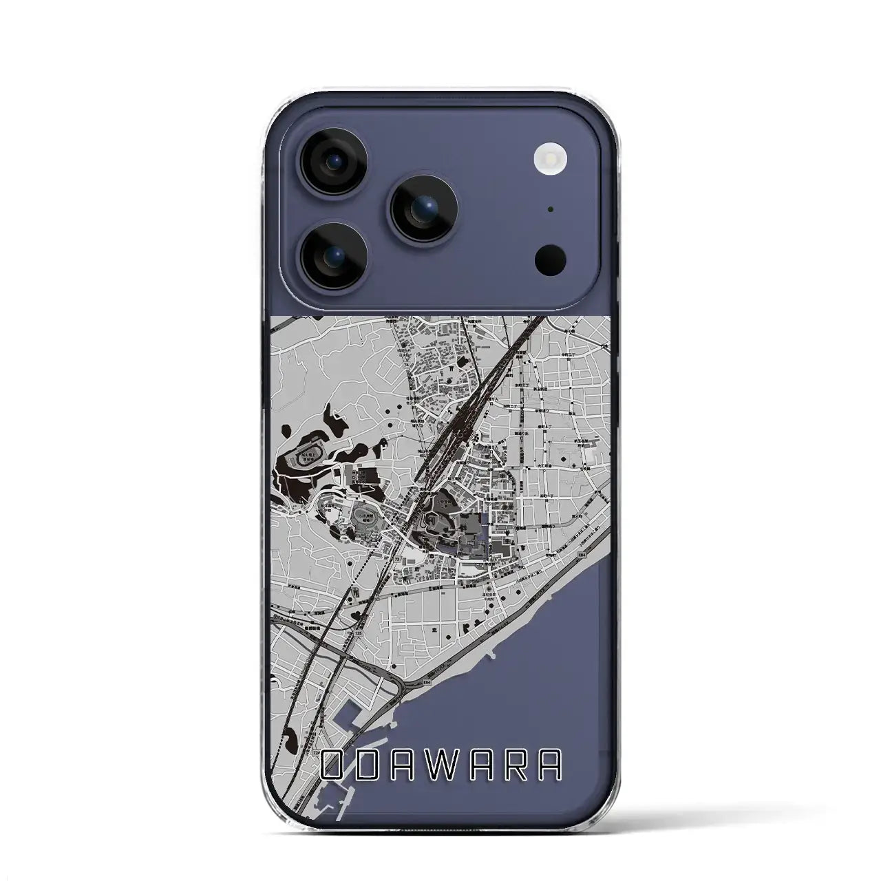 【小田原(神奈川県)】地図柄iPhoneケース(クリアタイプ)