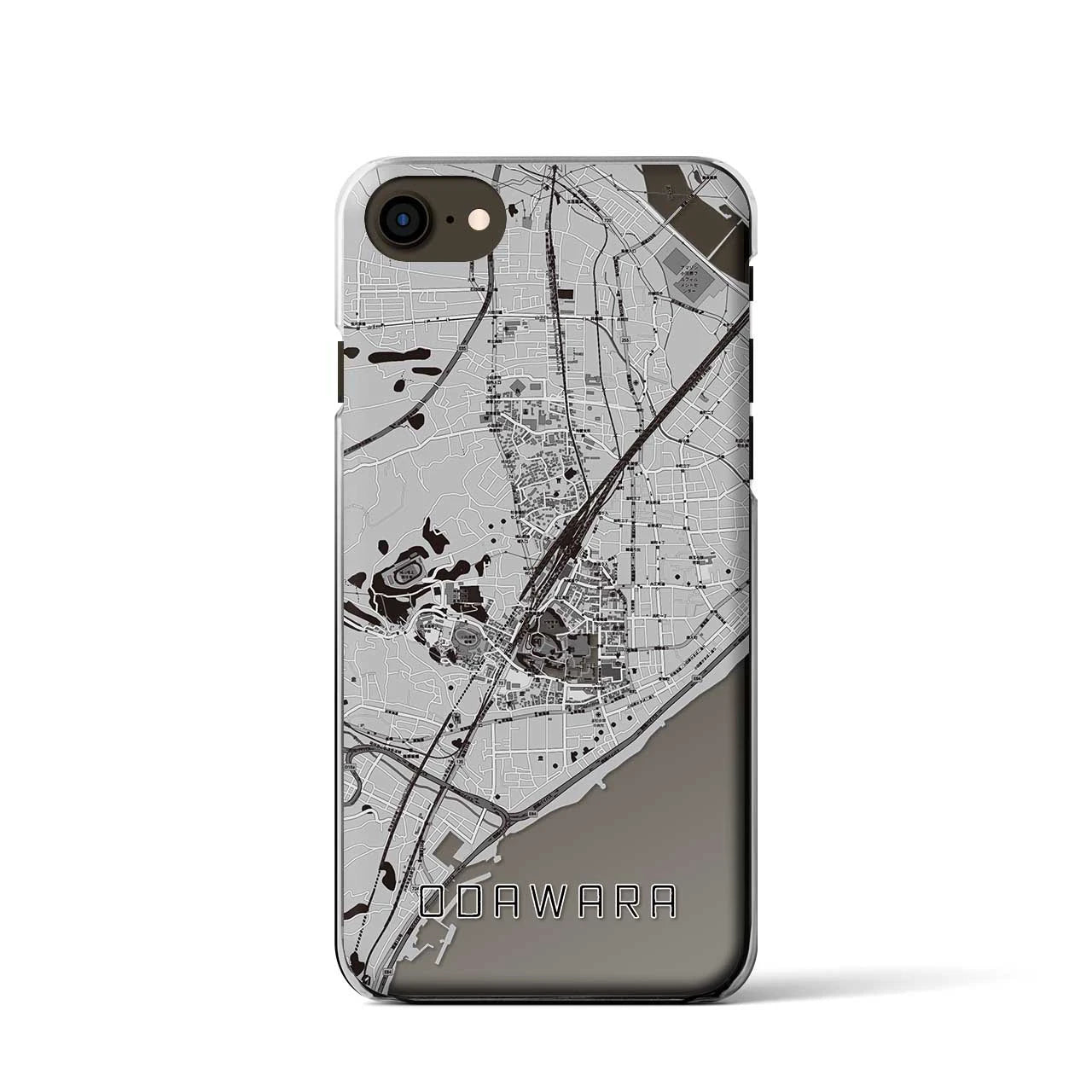 【小田原(神奈川県)】地図柄iPhoneケース(クリアタイプ)