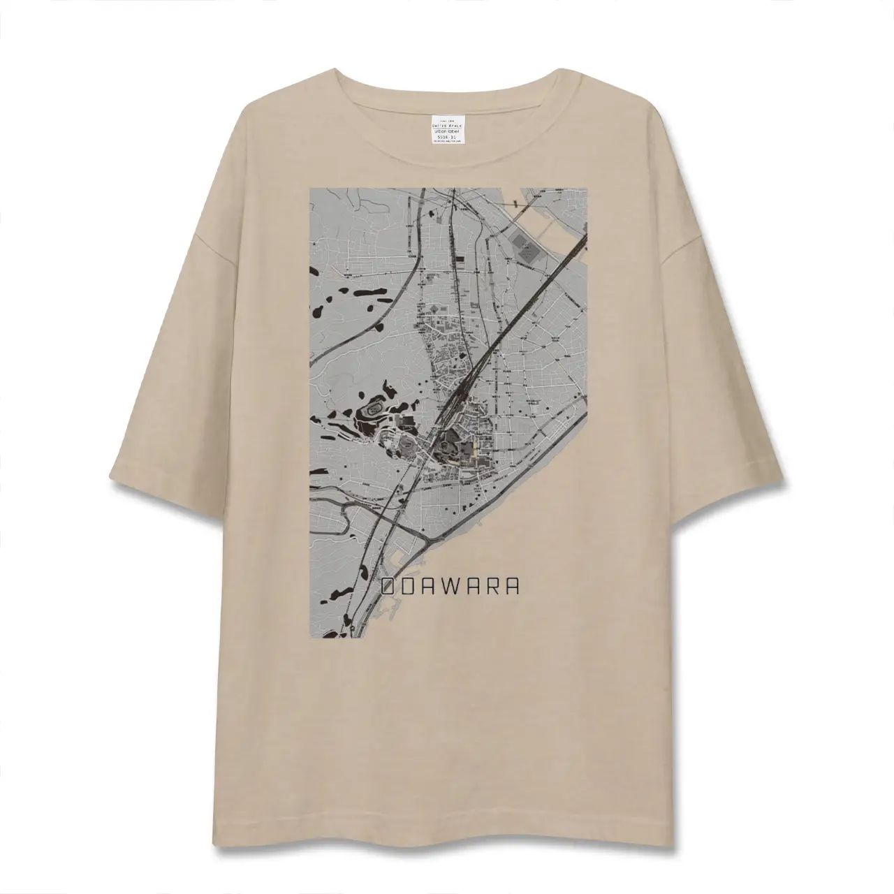 【小田原(神奈川県)】地図柄ビッグシルエットTシャツ