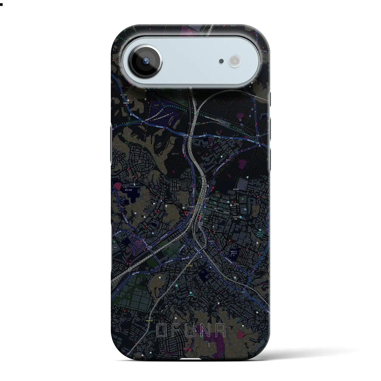 【大船(神奈川県)】地図柄iPhoneケース(バックカバータイプ)