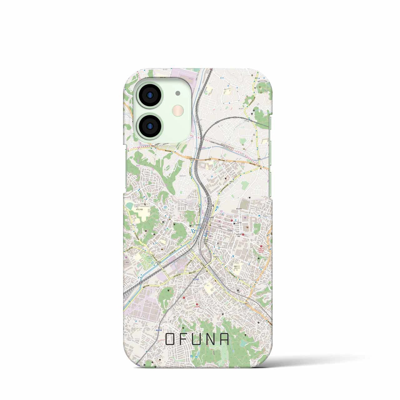 【大船(神奈川県)】地図柄iPhoneケース(バックカバータイプ)