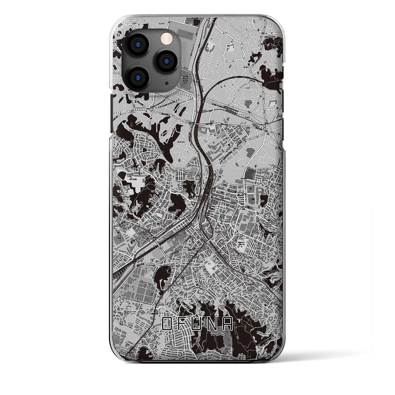 【大船(神奈川県)】地図柄iPhoneケース(クリアタイプ)