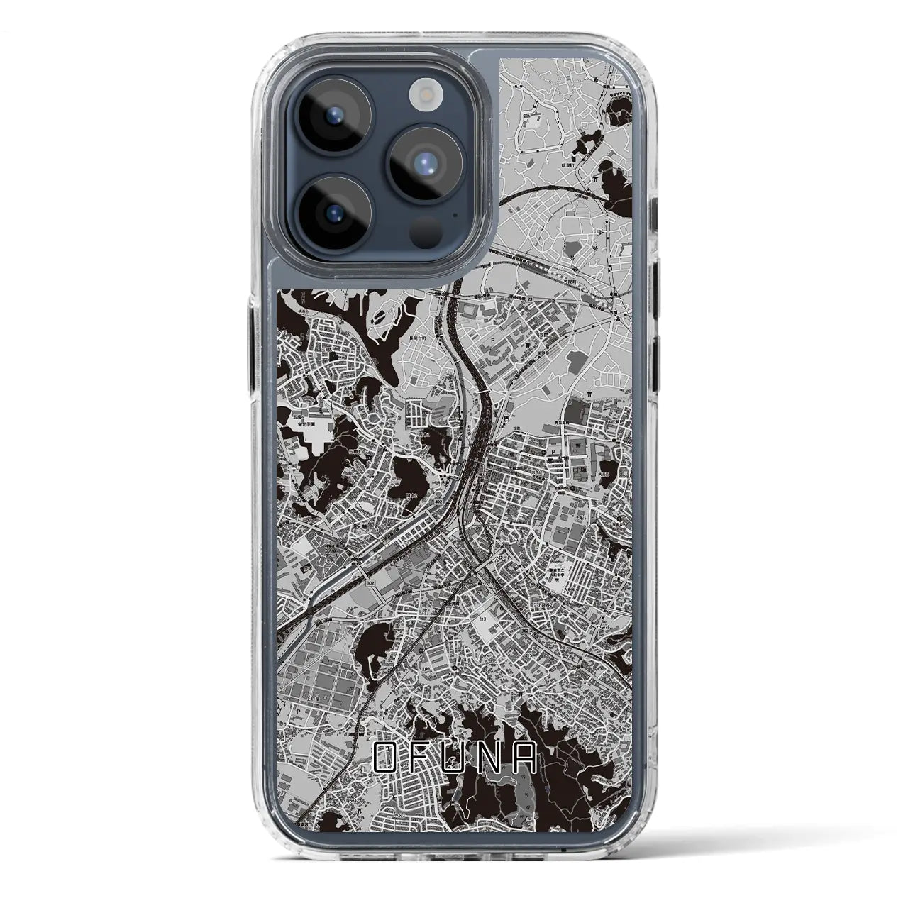 【大船(神奈川県)】地図柄iPhoneケース(MagSafeタイプ)