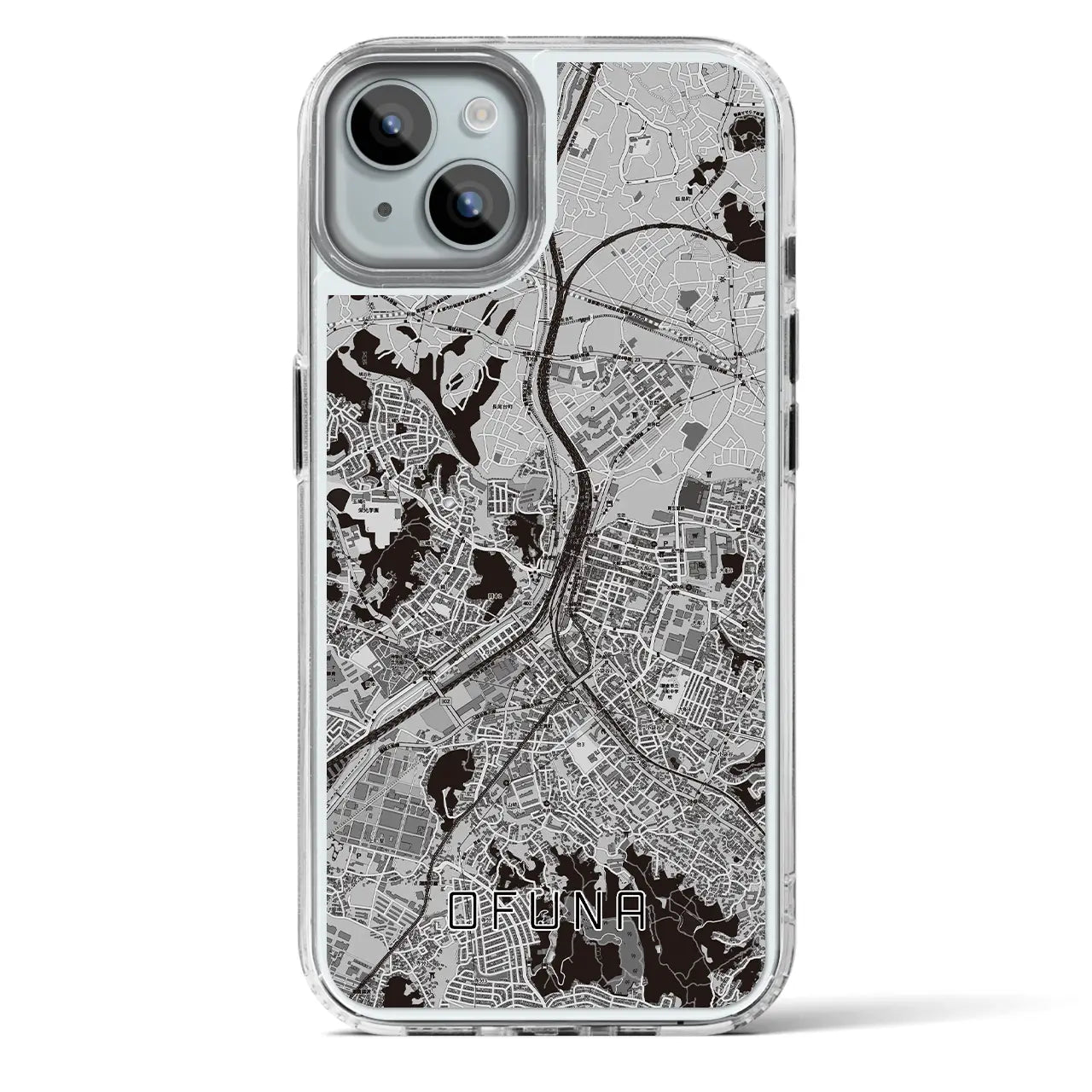 【大船(神奈川県)】地図柄iPhoneケース(MagSafeタイプ)