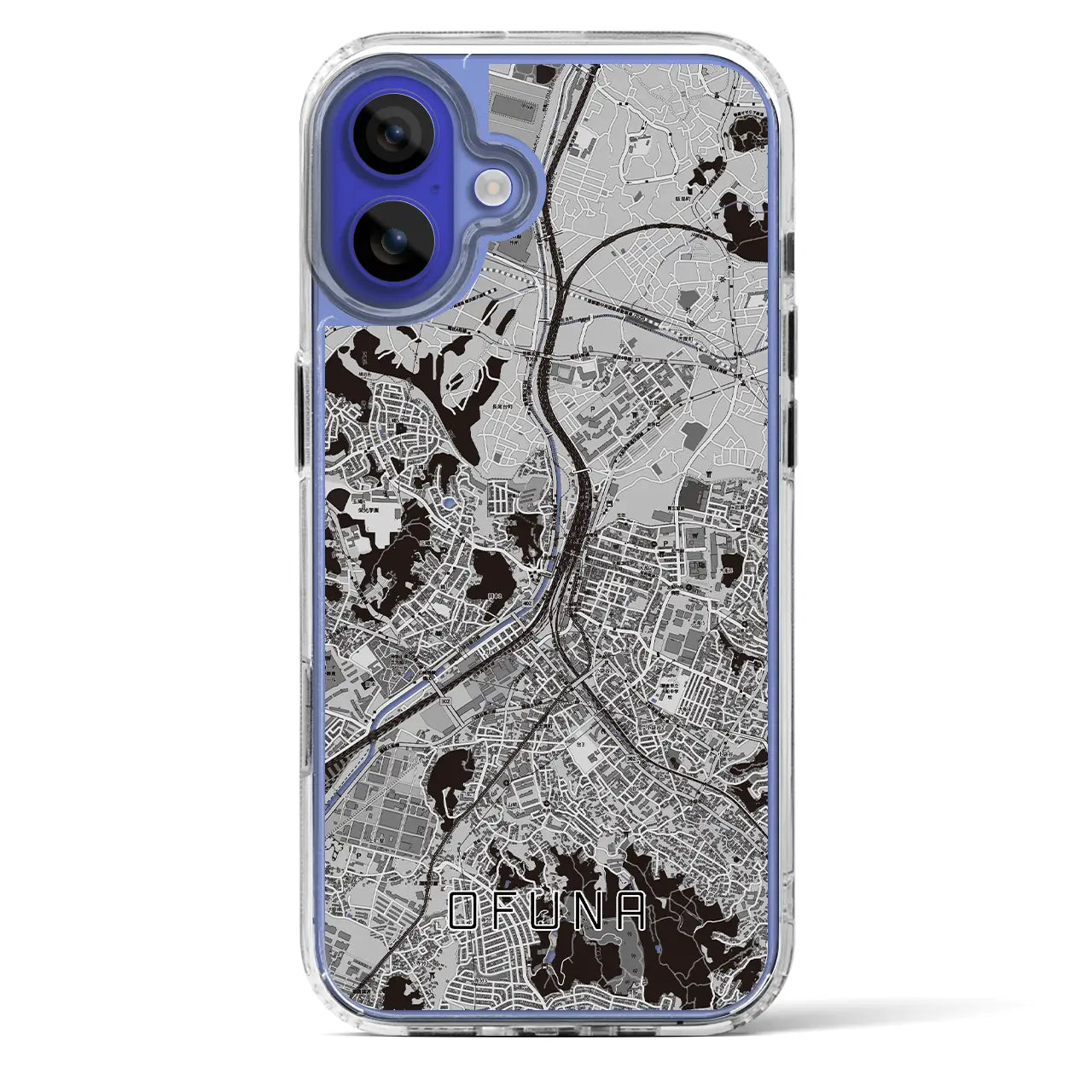 【大船(神奈川県)】地図柄iPhoneケース(MagSafeタイプ)
