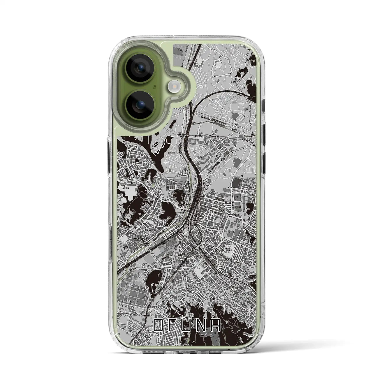 【大船(神奈川県)】地図柄iPhoneケース(MagSafeタイプ)