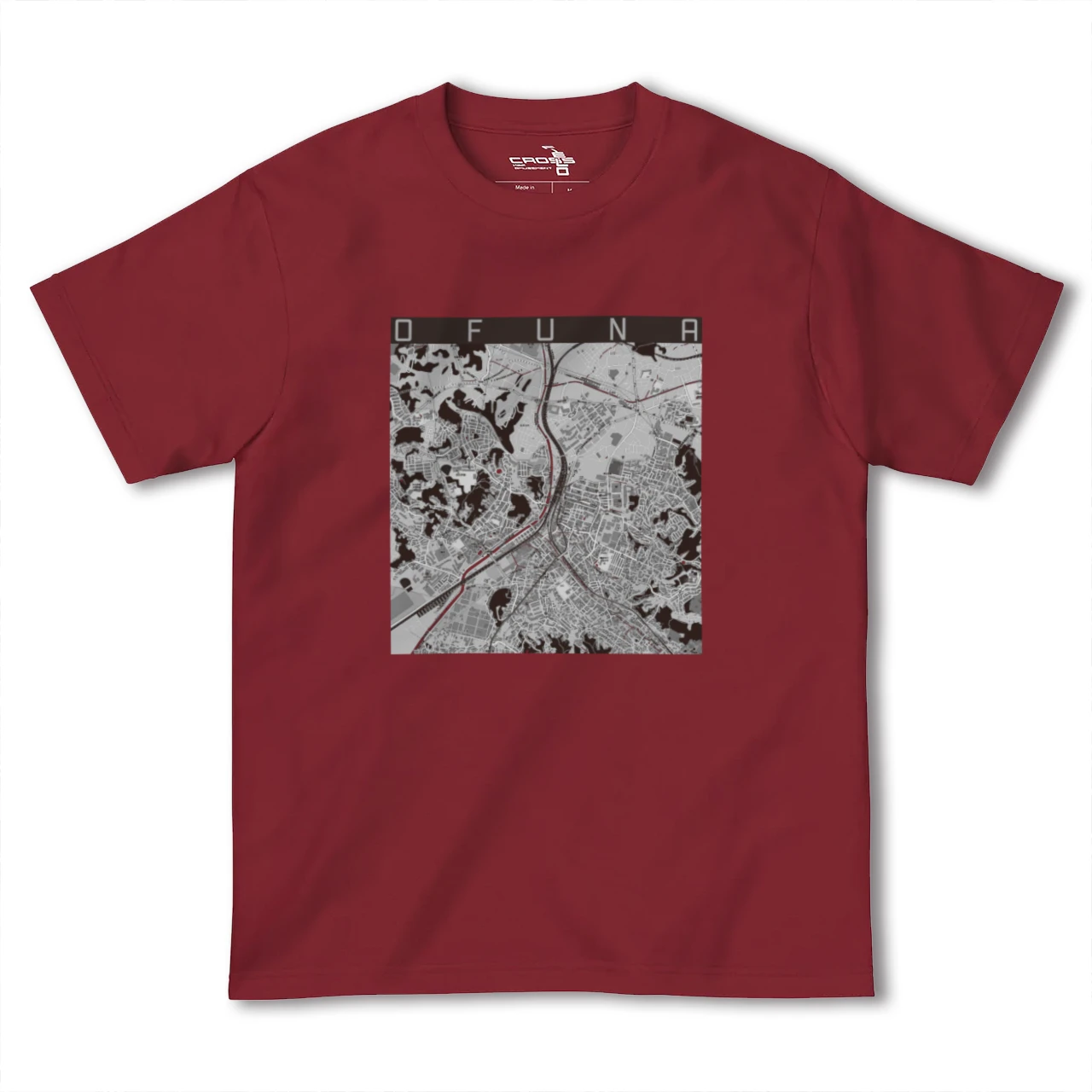 【大船(神奈川県)】地図柄ヘビーウェイトTシャツ