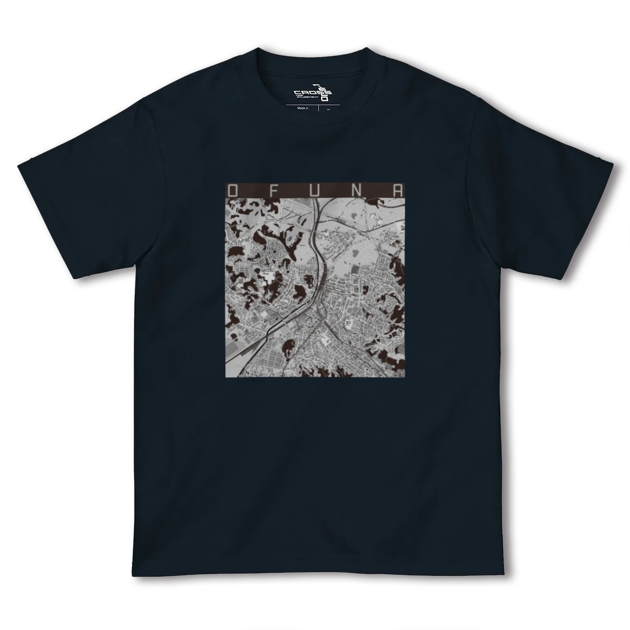 【大船(神奈川県)】地図柄ヘビーウェイトTシャツ