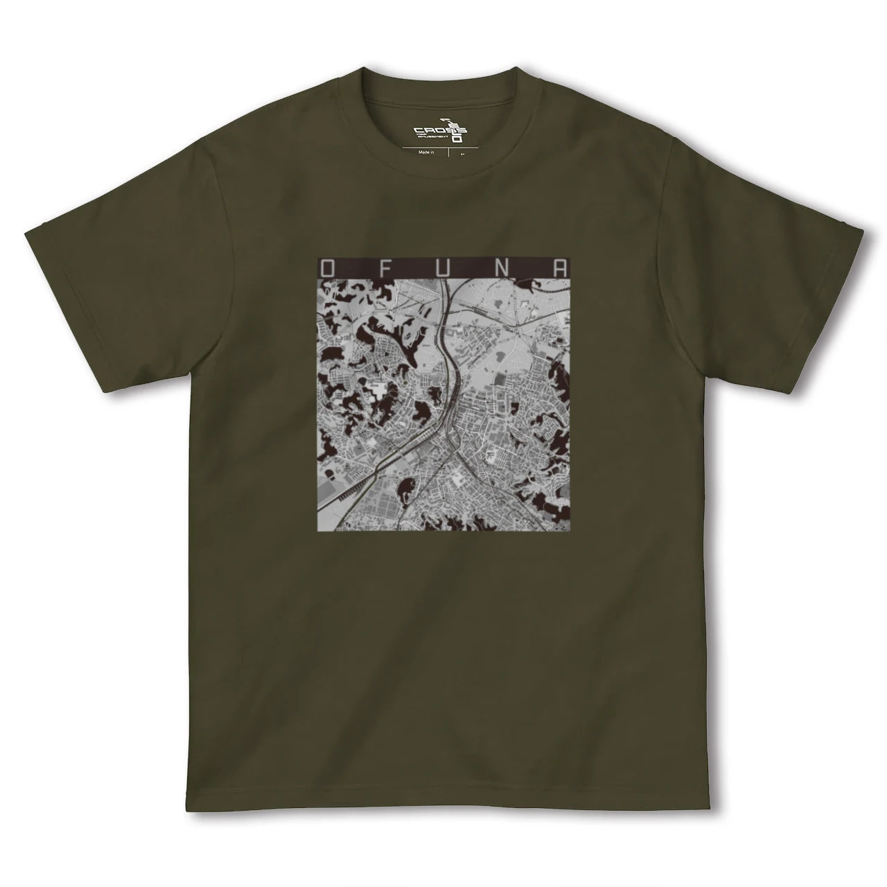 【大船(神奈川県)】地図柄ヘビーウェイトTシャツ