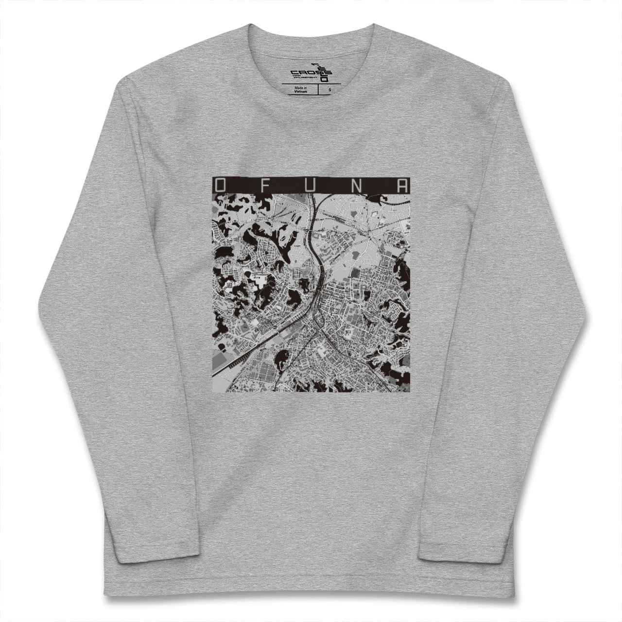 【大船(神奈川県)】地図柄ロングスリーブTシャツ