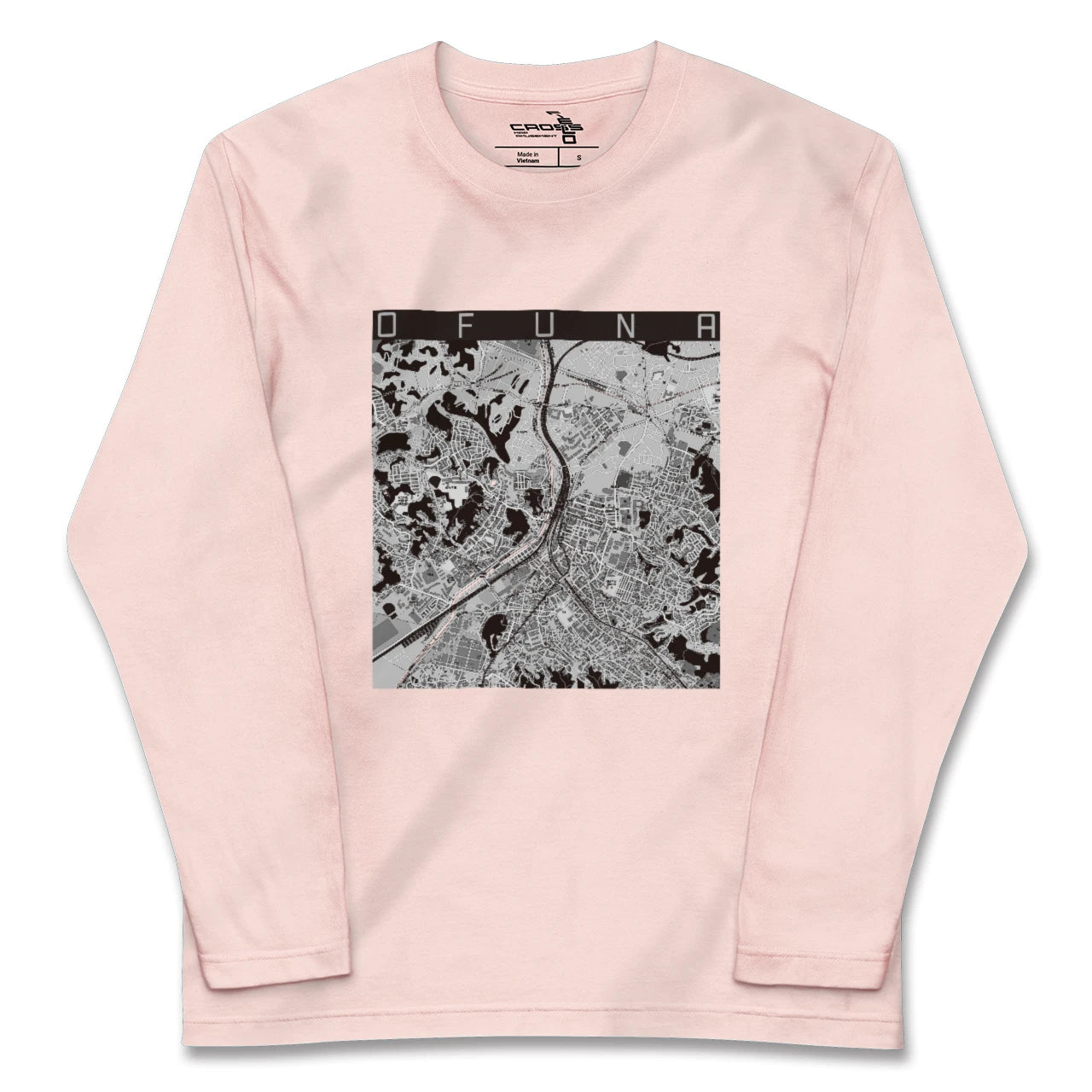 【大船(神奈川県)】地図柄ロングスリーブTシャツ
