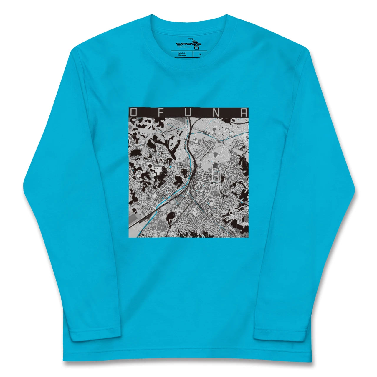【大船(神奈川県)】地図柄ロングスリーブTシャツ