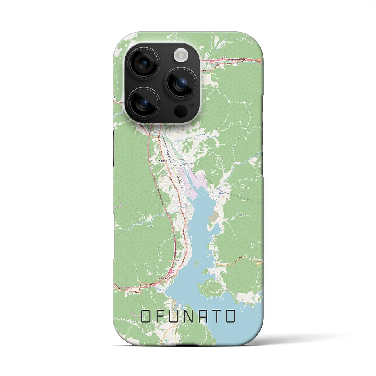 【大船渡(岩手県)】地図柄iPhoneケース(バックカバータイプ)