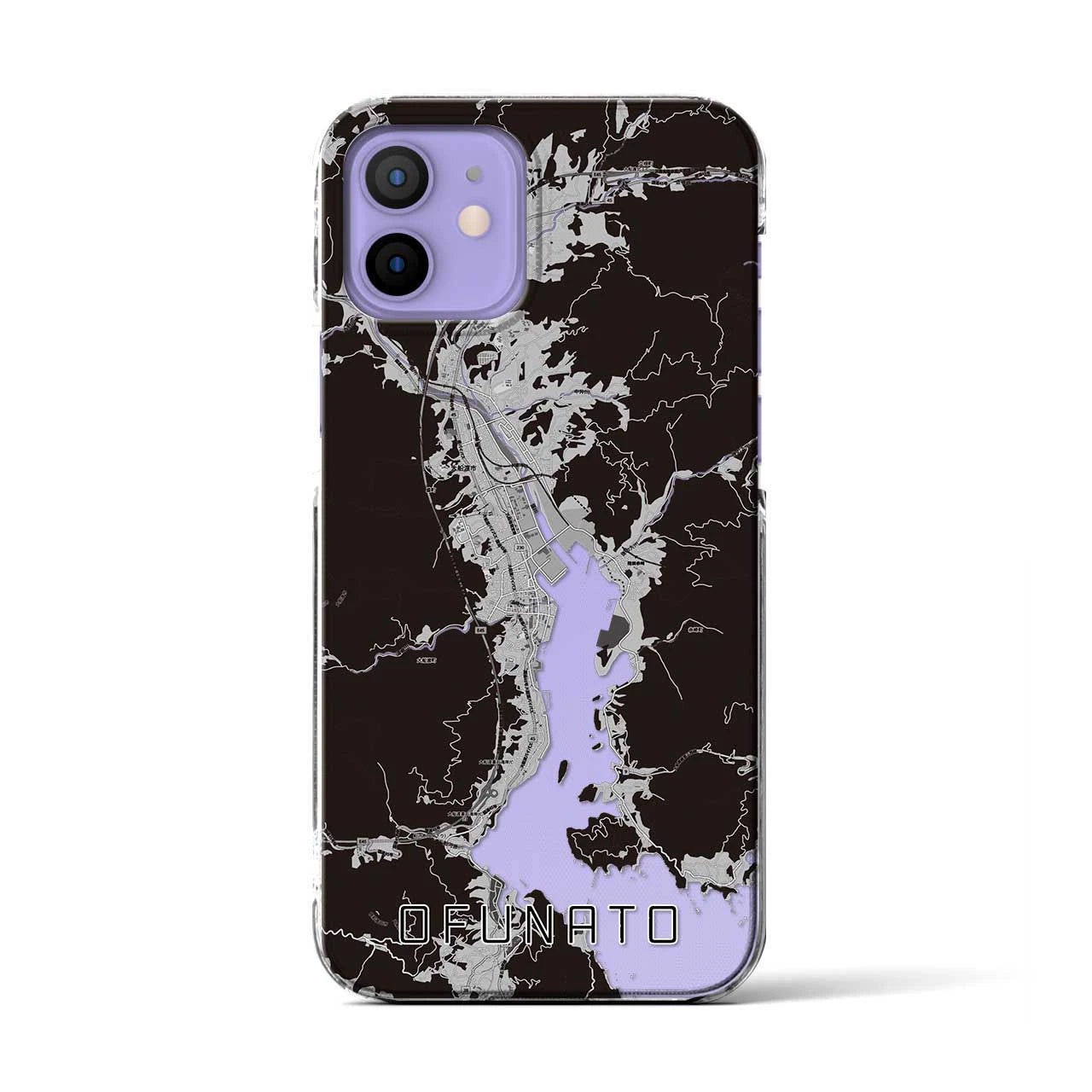 【大船渡(岩手県)】地図柄iPhoneケース(クリアタイプ)