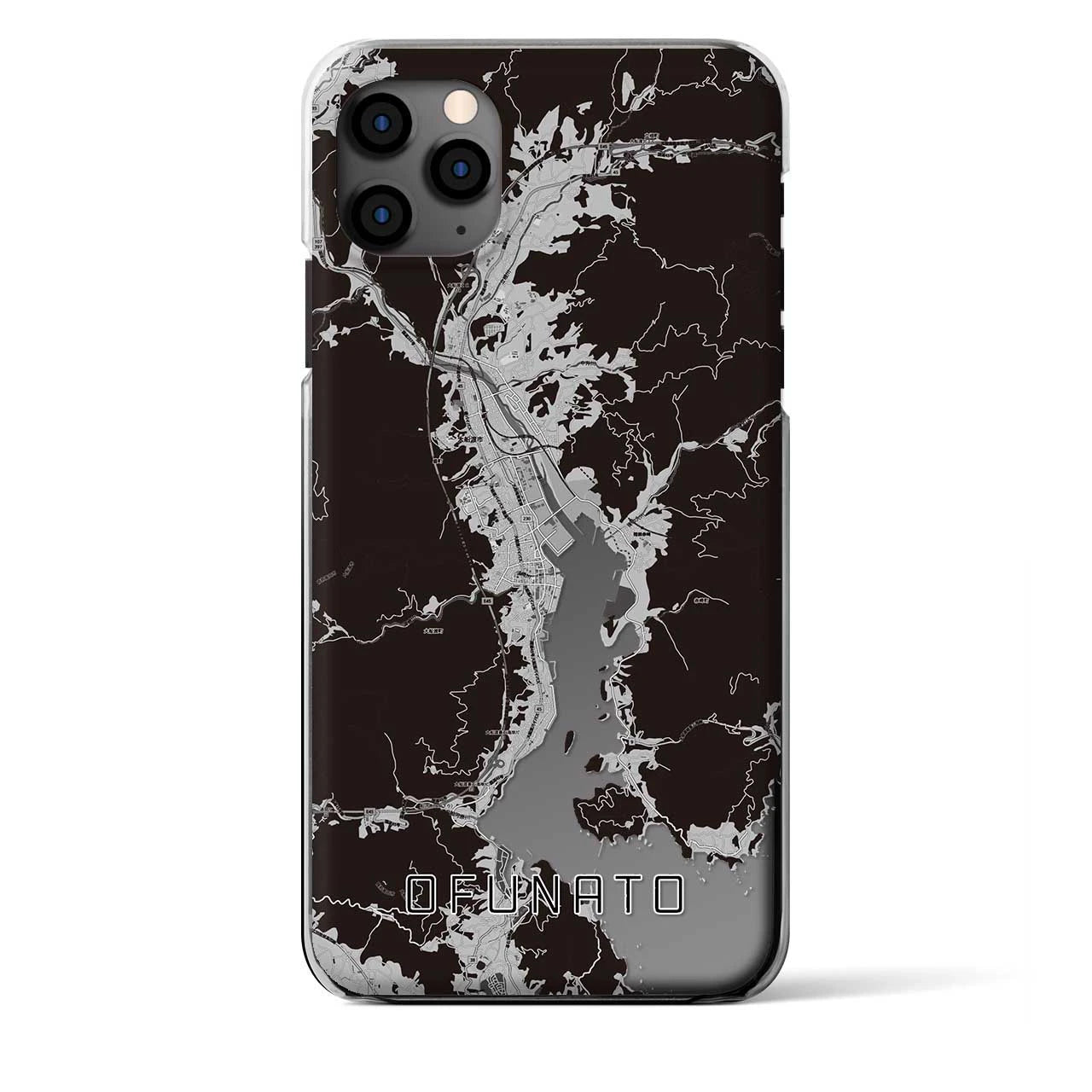 【大船渡(岩手県)】地図柄iPhoneケース(クリアタイプ)