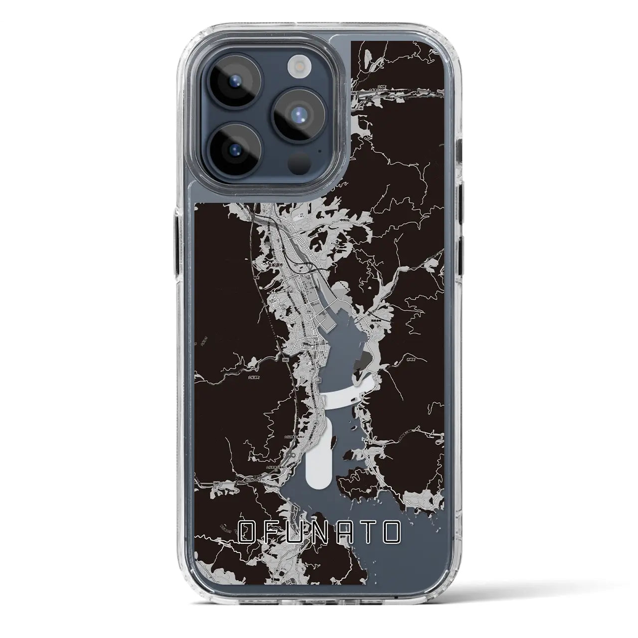【大船渡(岩手県)】地図柄iPhoneケース(MagSafeタイプ)