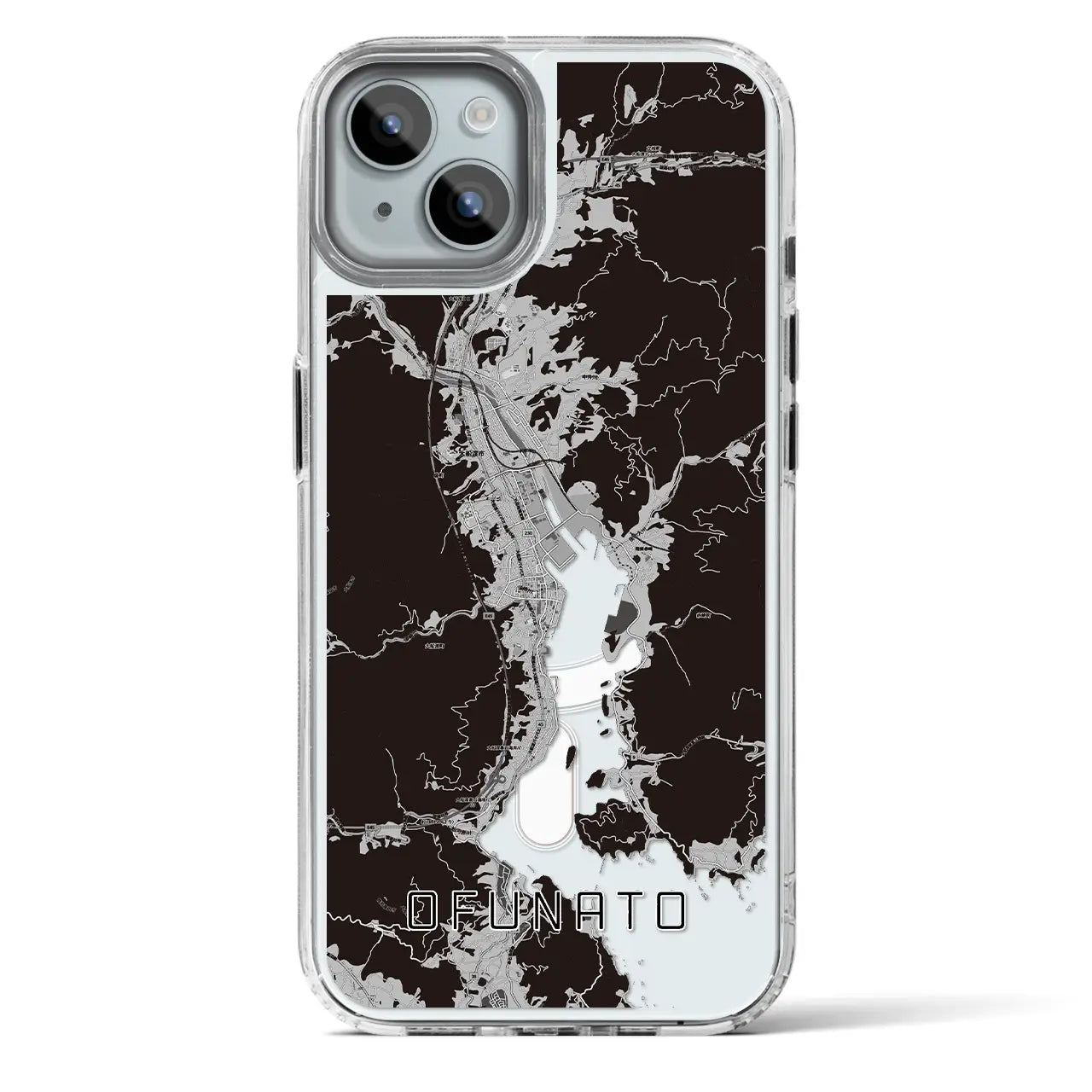 【大船渡(岩手県)】地図柄iPhoneケース(MagSafeタイプ)