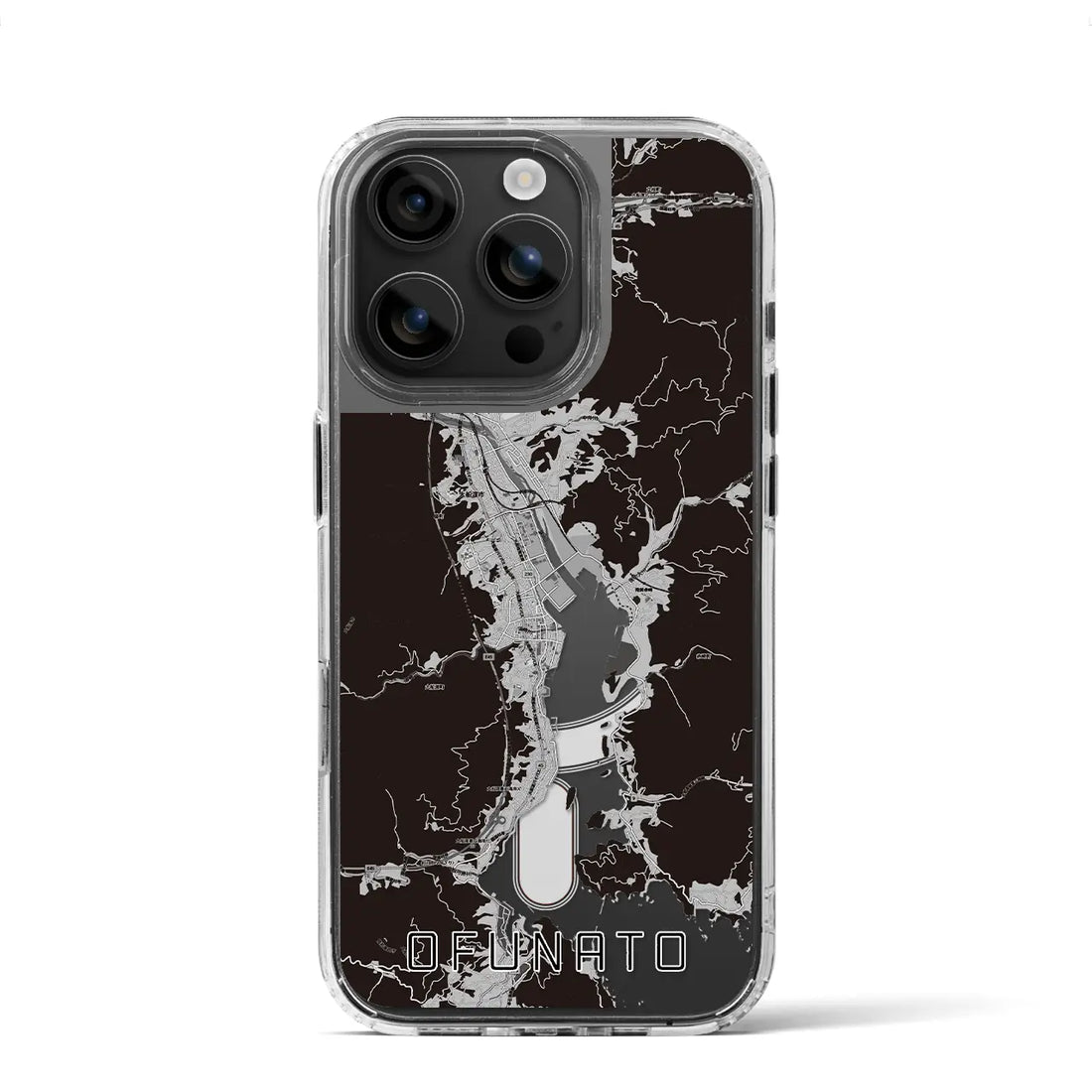 【大船渡(岩手県)】地図柄iPhoneケース(MagSafeタイプ)