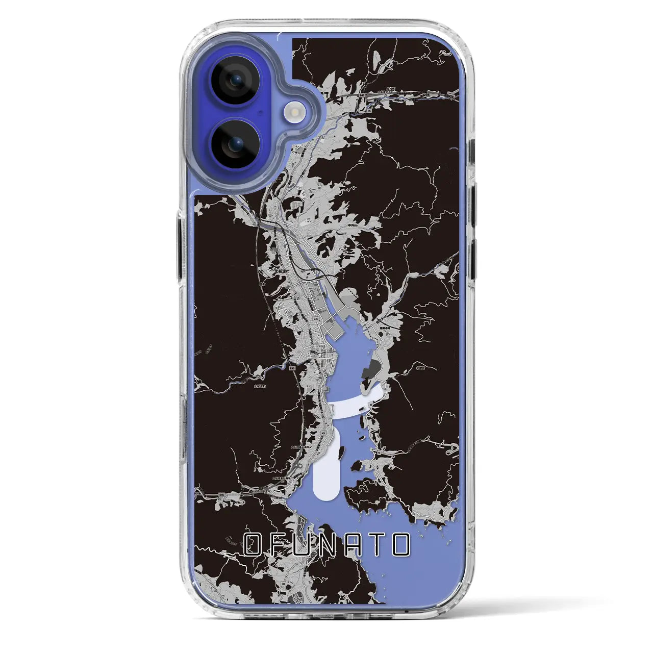 【大船渡(岩手県)】地図柄iPhoneケース(MagSafeタイプ)