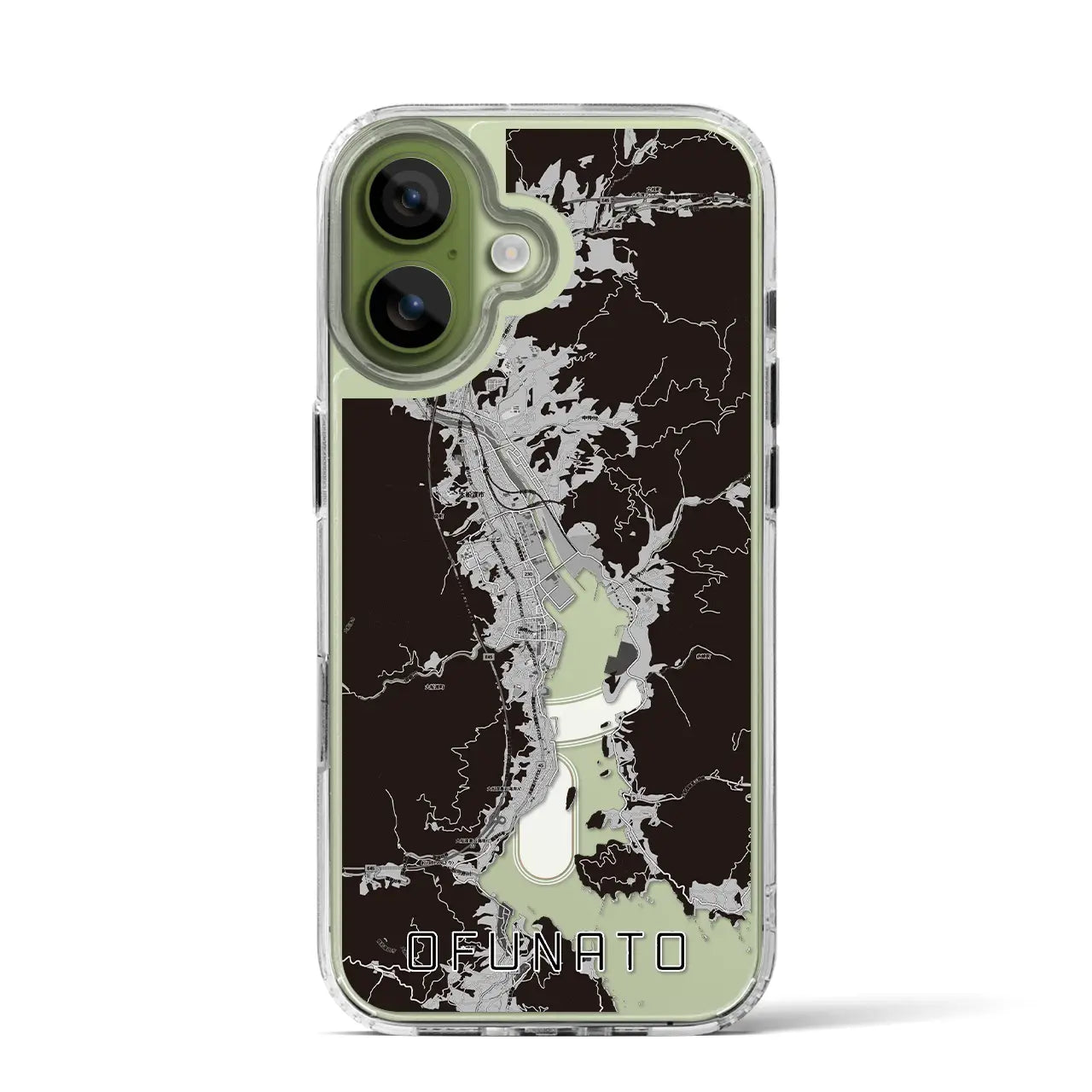 【大船渡(岩手県)】地図柄iPhoneケース(MagSafeタイプ)