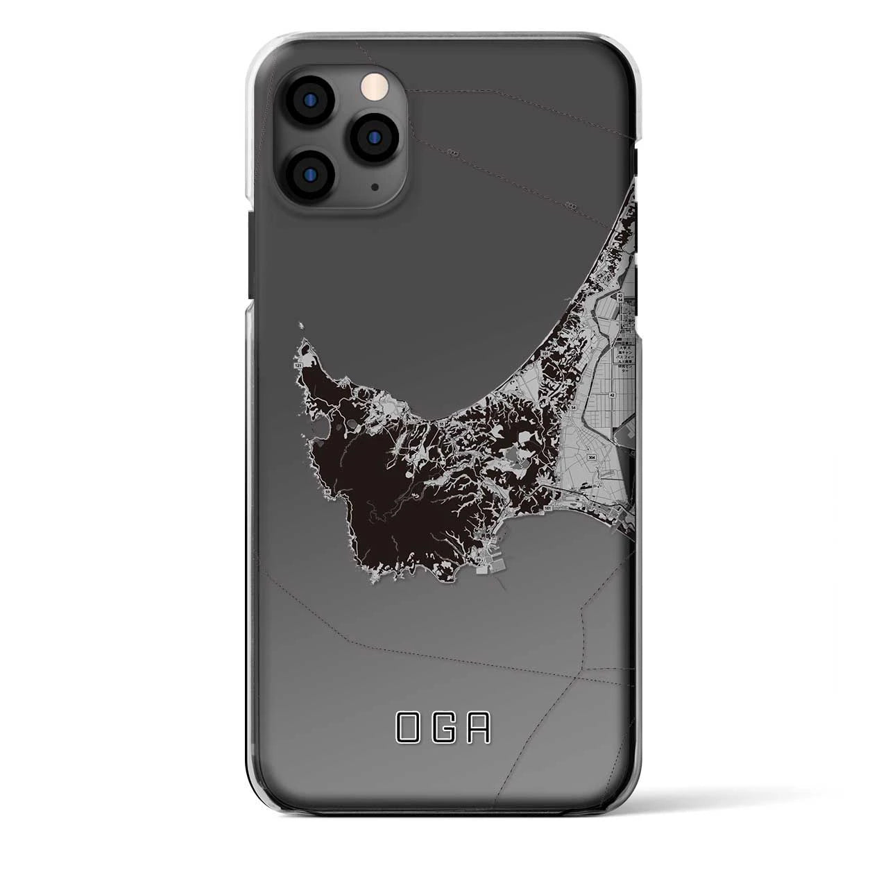 【男鹿(秋田県)】地図柄iPhoneケース(クリアタイプ)