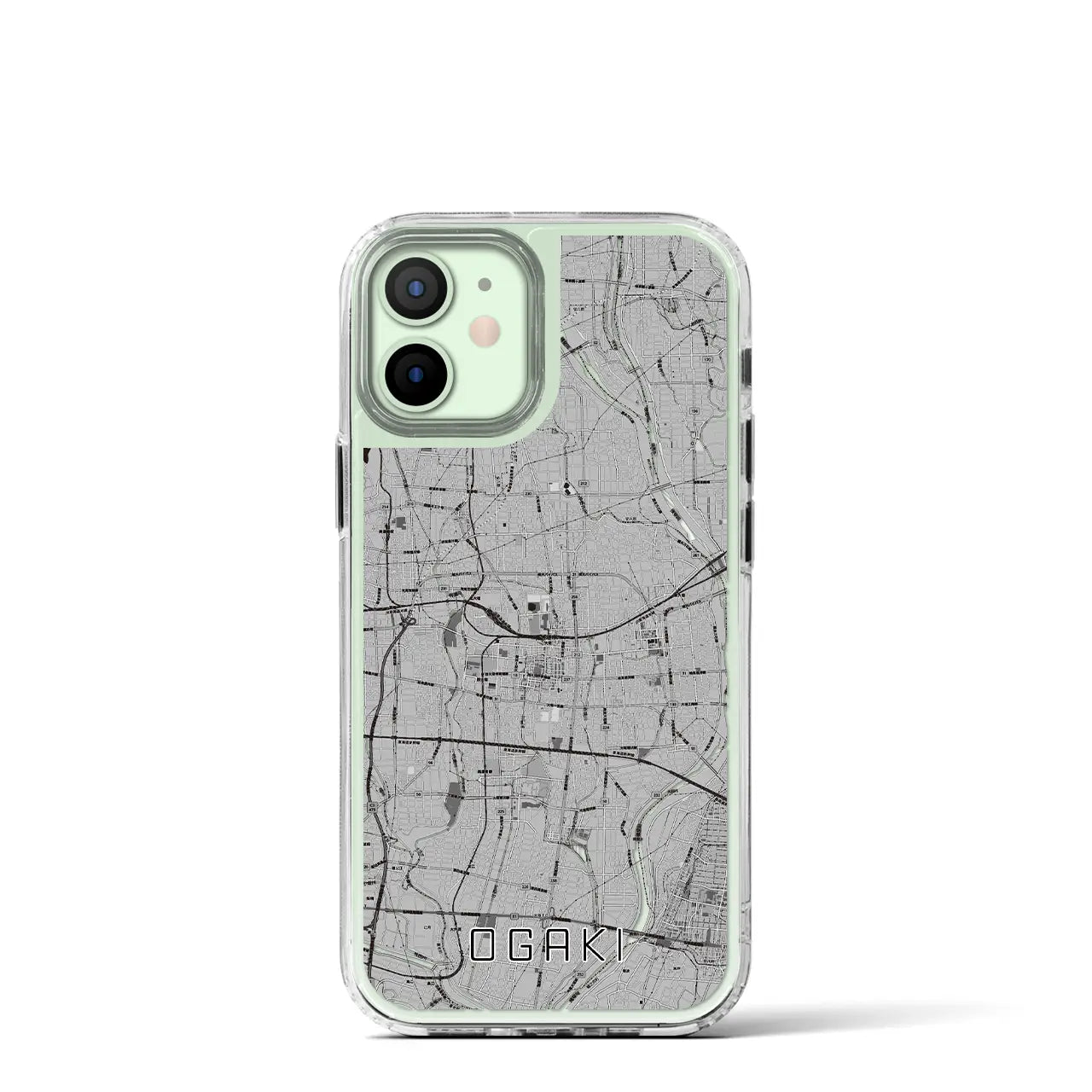【大垣(岐阜県)】地図柄iPhoneケース(MagSafeタイプ)