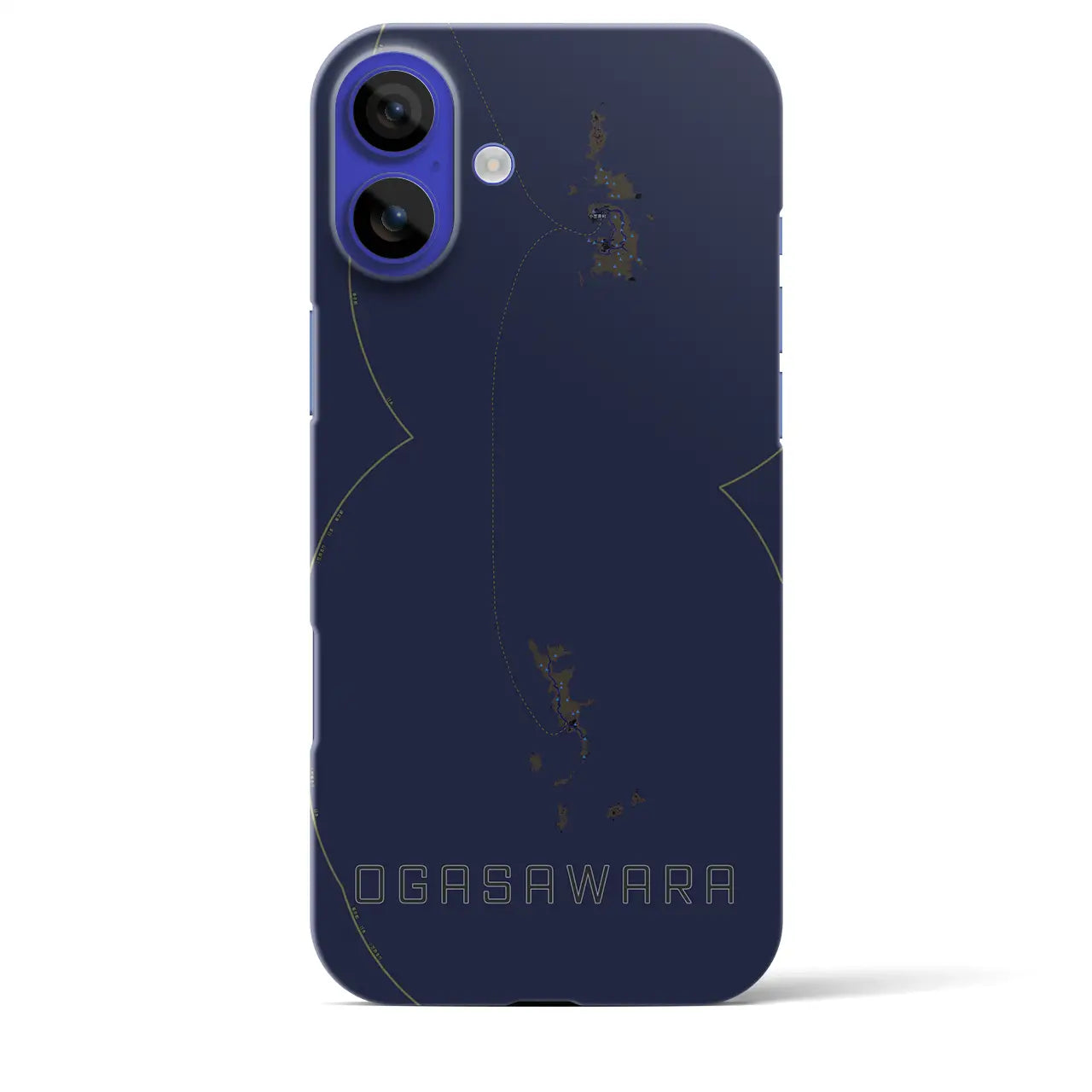 【小笠原(東京都)】地図柄iPhoneケース(バックカバータイプ)