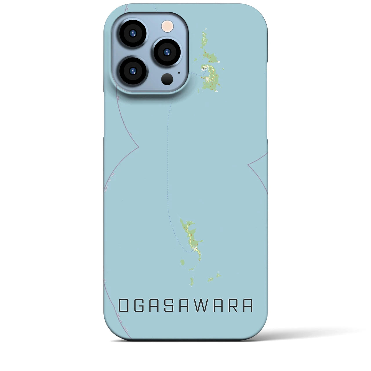 【小笠原(東京都)】地図柄iPhoneケース(バックカバータイプ)