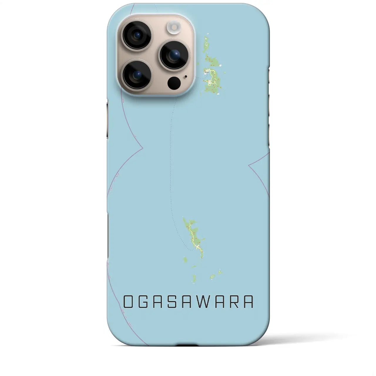【小笠原(東京都)】地図柄iPhoneケース(バックカバータイプ)