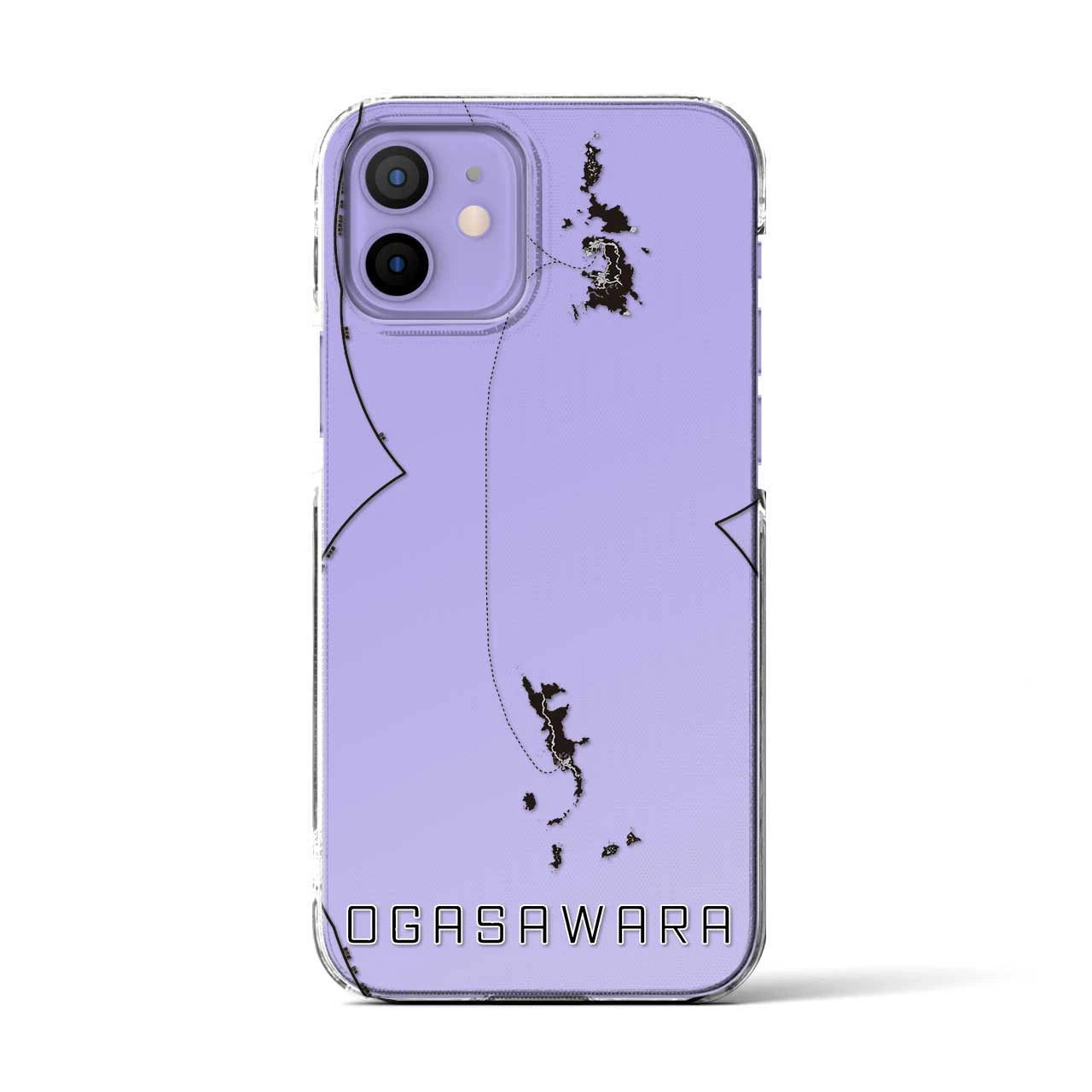 【小笠原(東京都)】地図柄iPhoneケース(クリアタイプ)