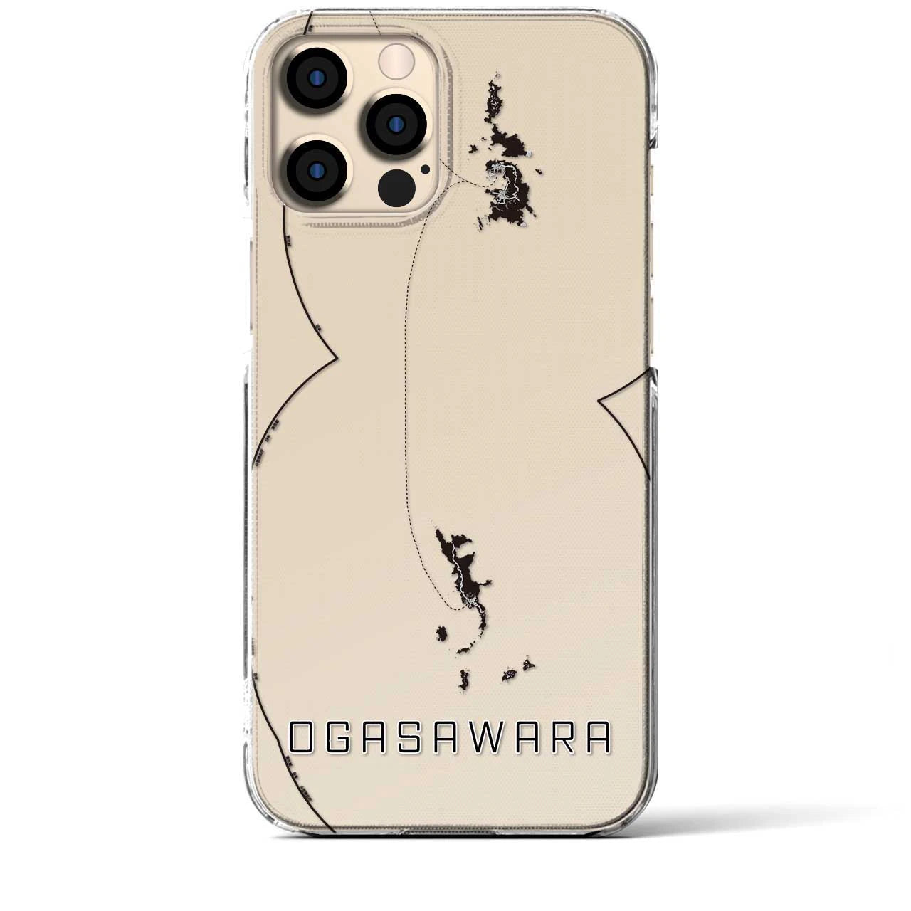 【小笠原(東京都)】地図柄iPhoneケース(クリアタイプ)