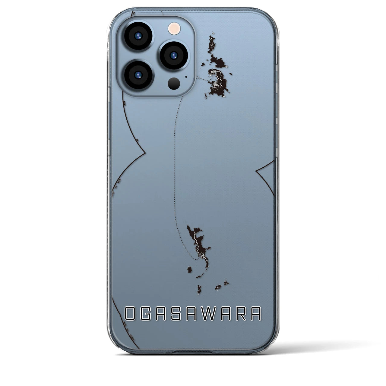 【小笠原(東京都)】地図柄iPhoneケース(クリアタイプ)