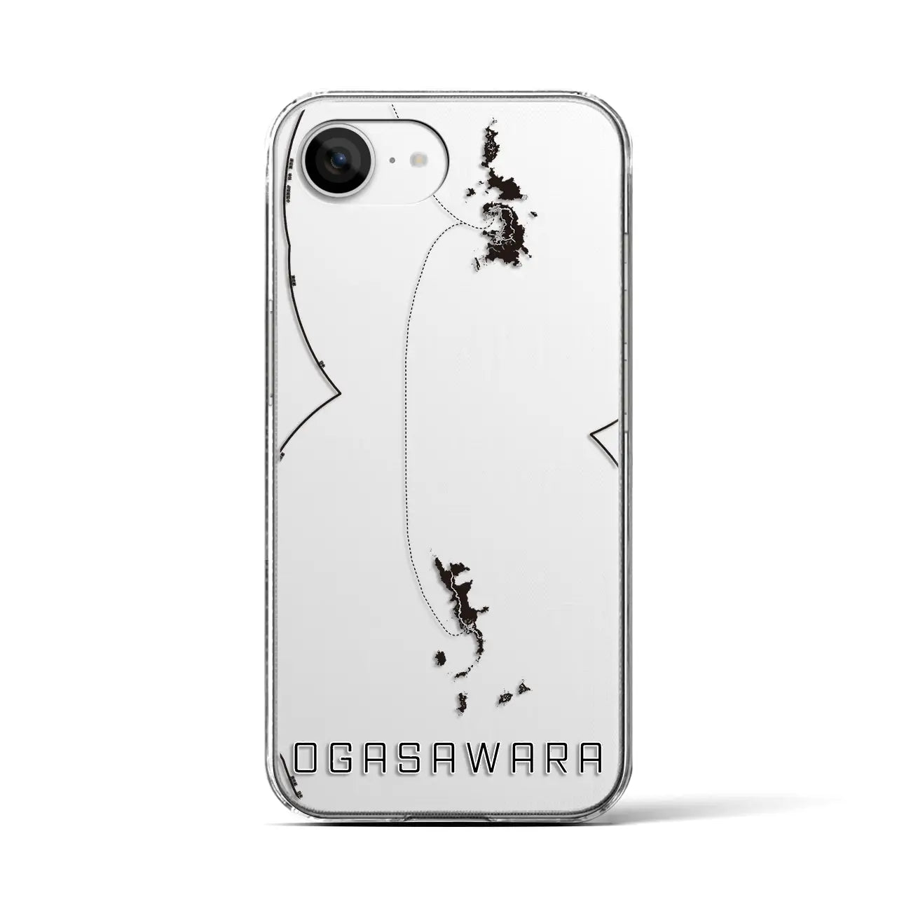 【小笠原(東京都)】地図柄iPhoneケース(クリアタイプ)