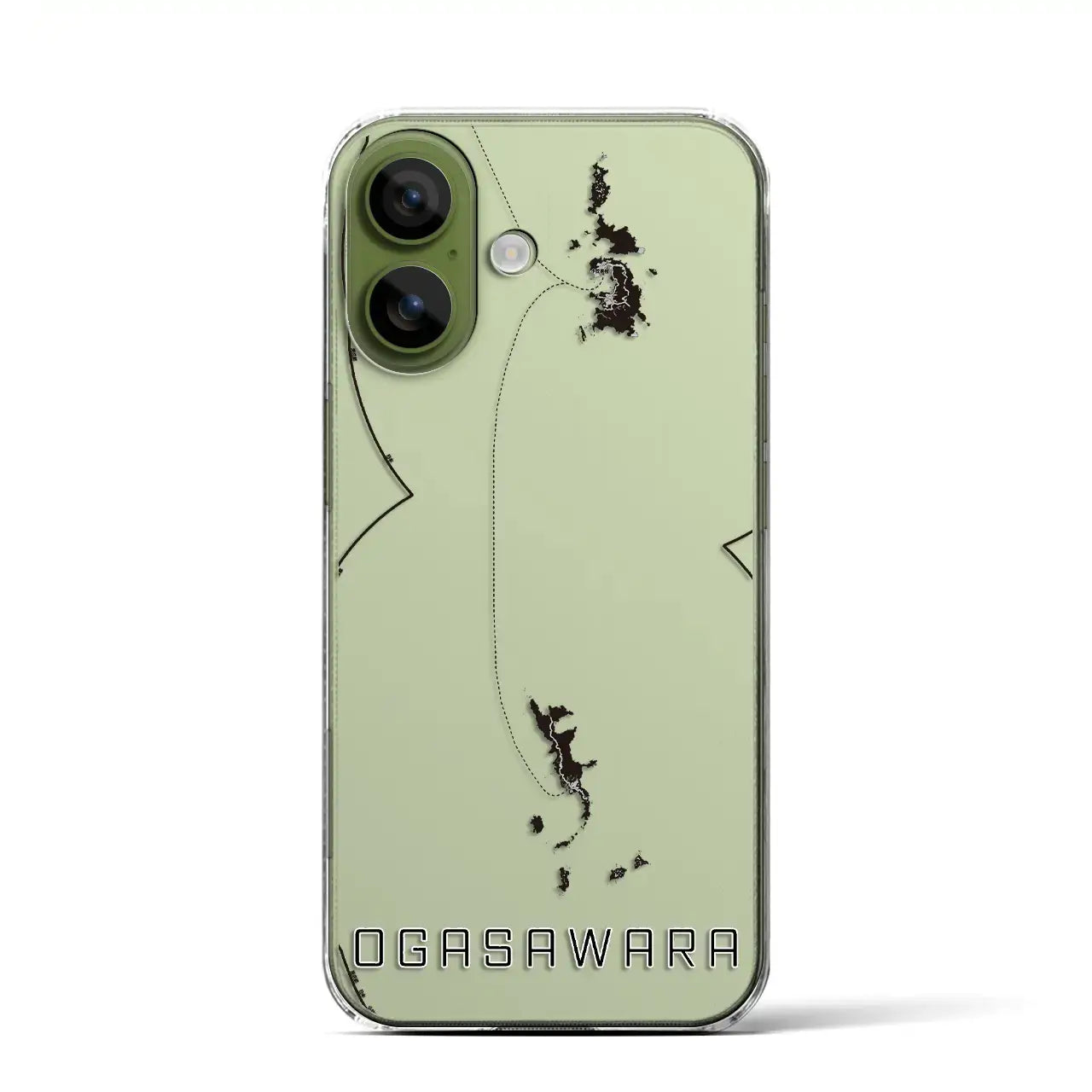 【小笠原(東京都)】地図柄iPhoneケース(クリアタイプ)