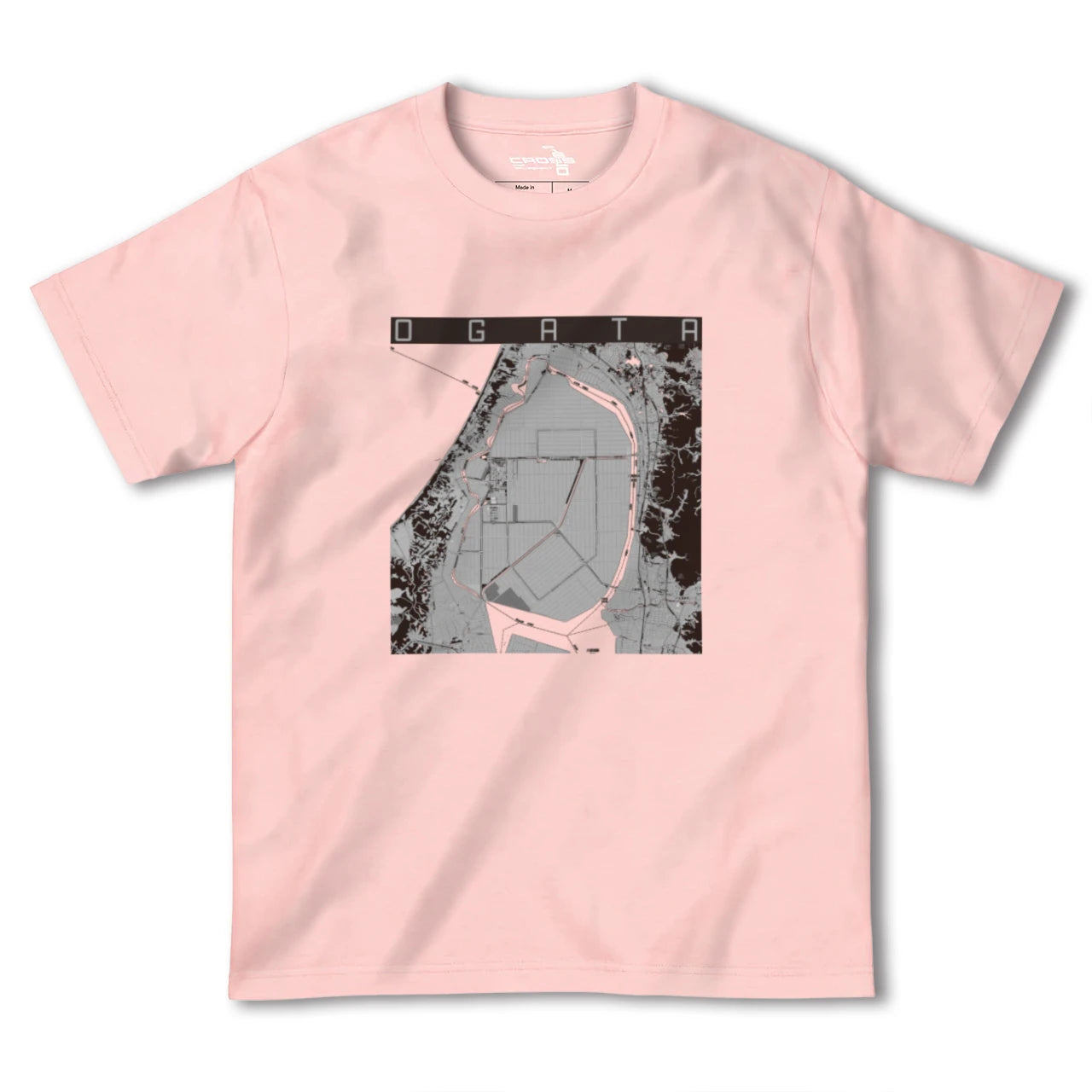 【大潟(秋田県)】地図柄ヘビーウェイトTシャツ