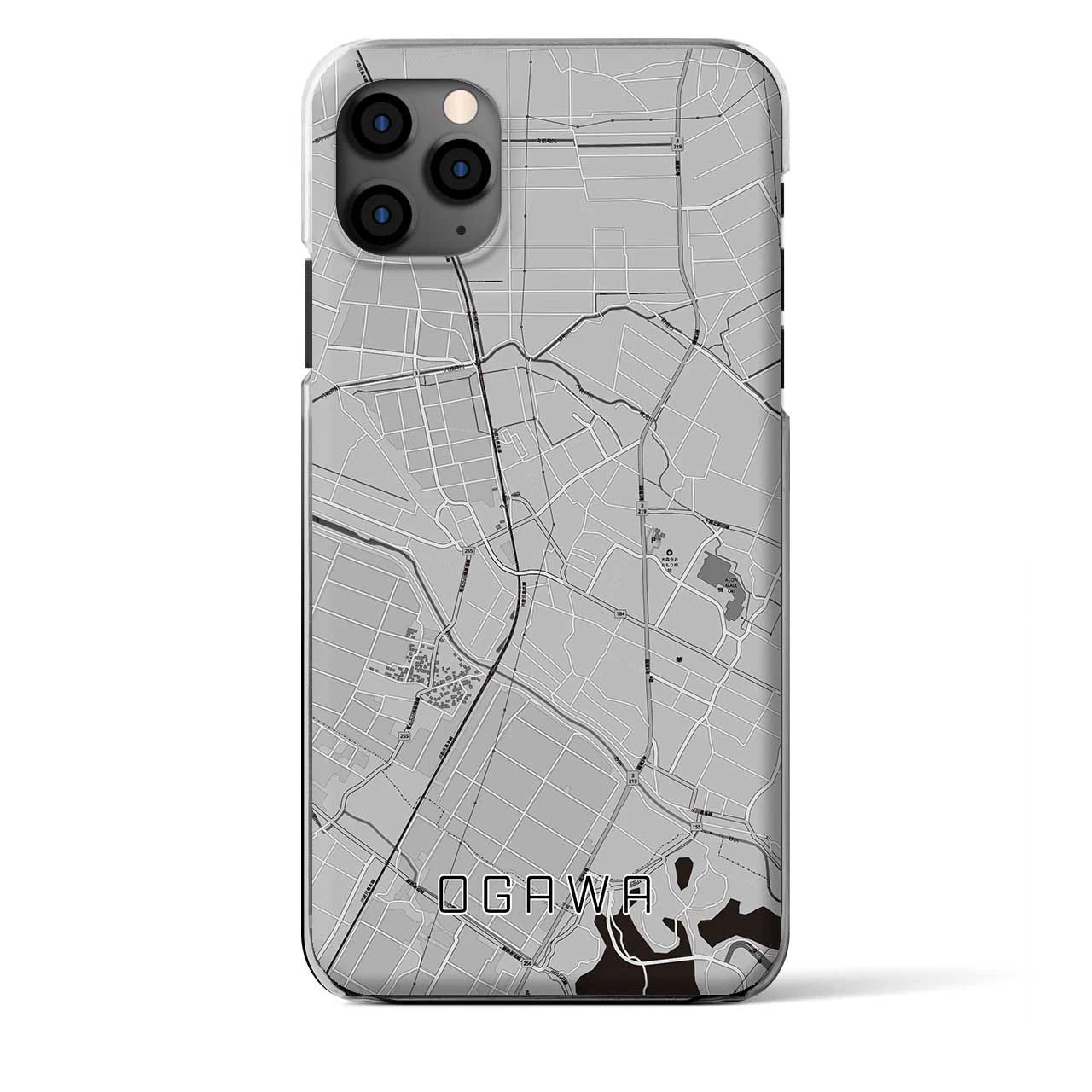 【小川(熊本県)】地図柄iPhoneケース(クリアタイプ)
