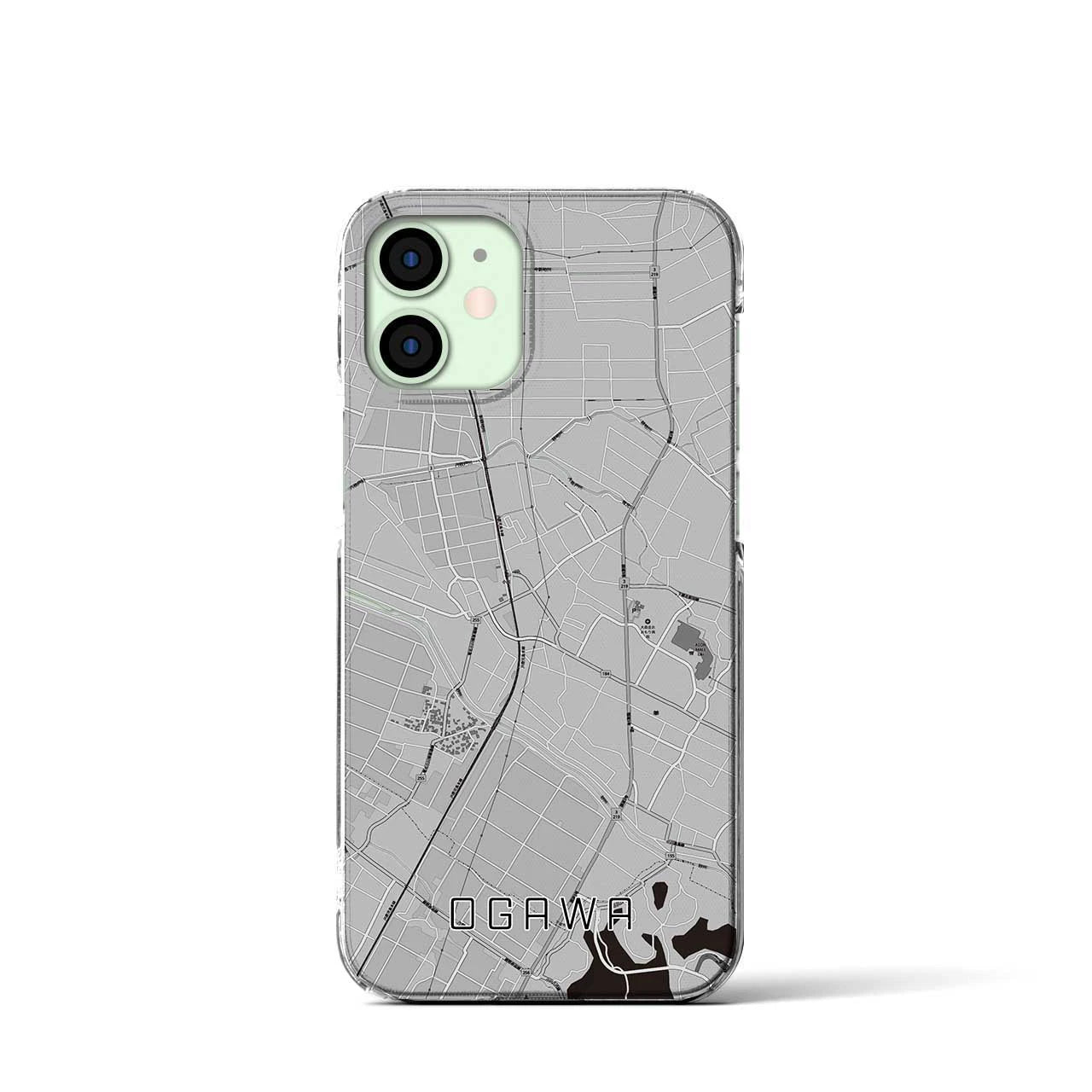 【小川(熊本県)】地図柄iPhoneケース(クリアタイプ)