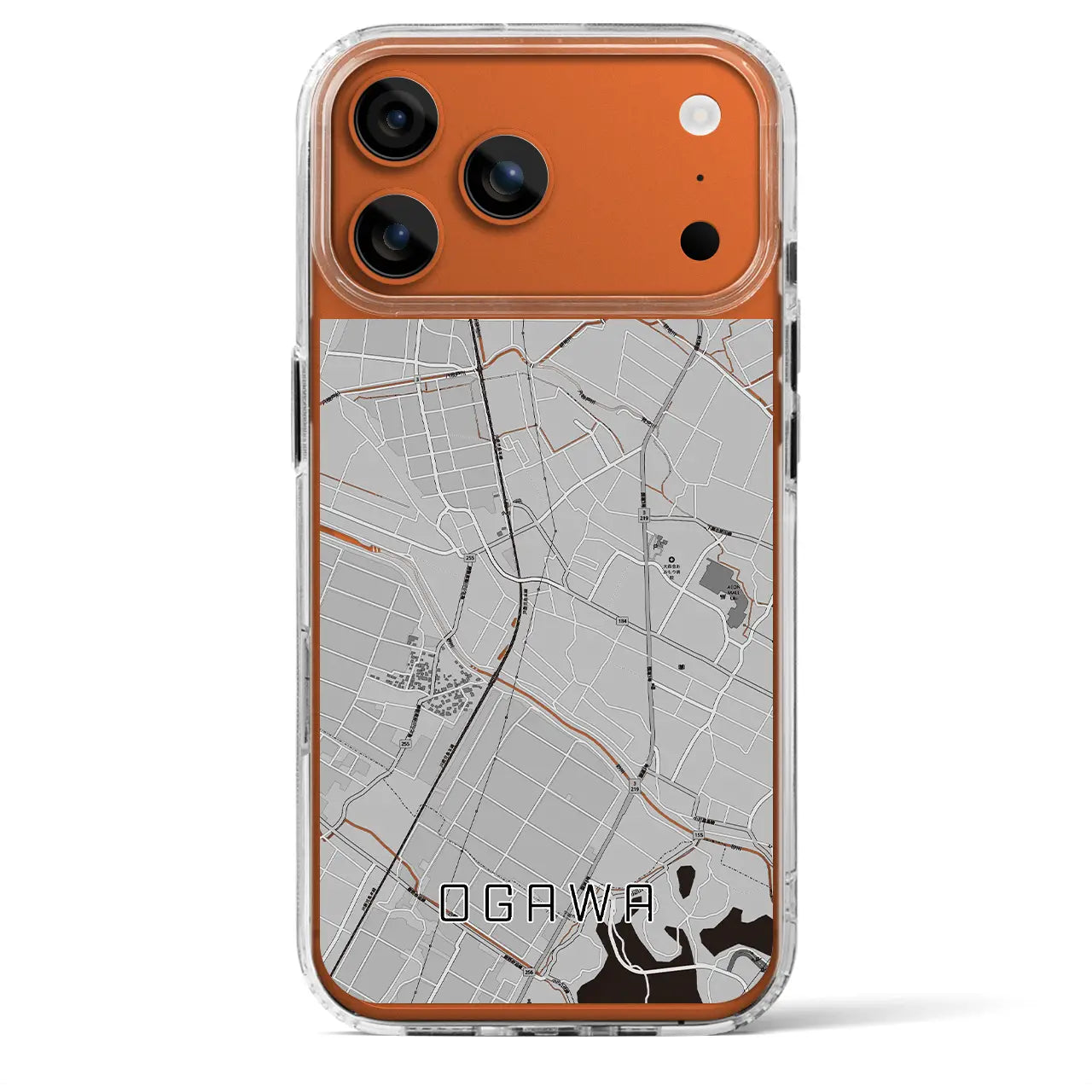 【小川(熊本県)】地図柄iPhoneケース(MagSafeタイプ)