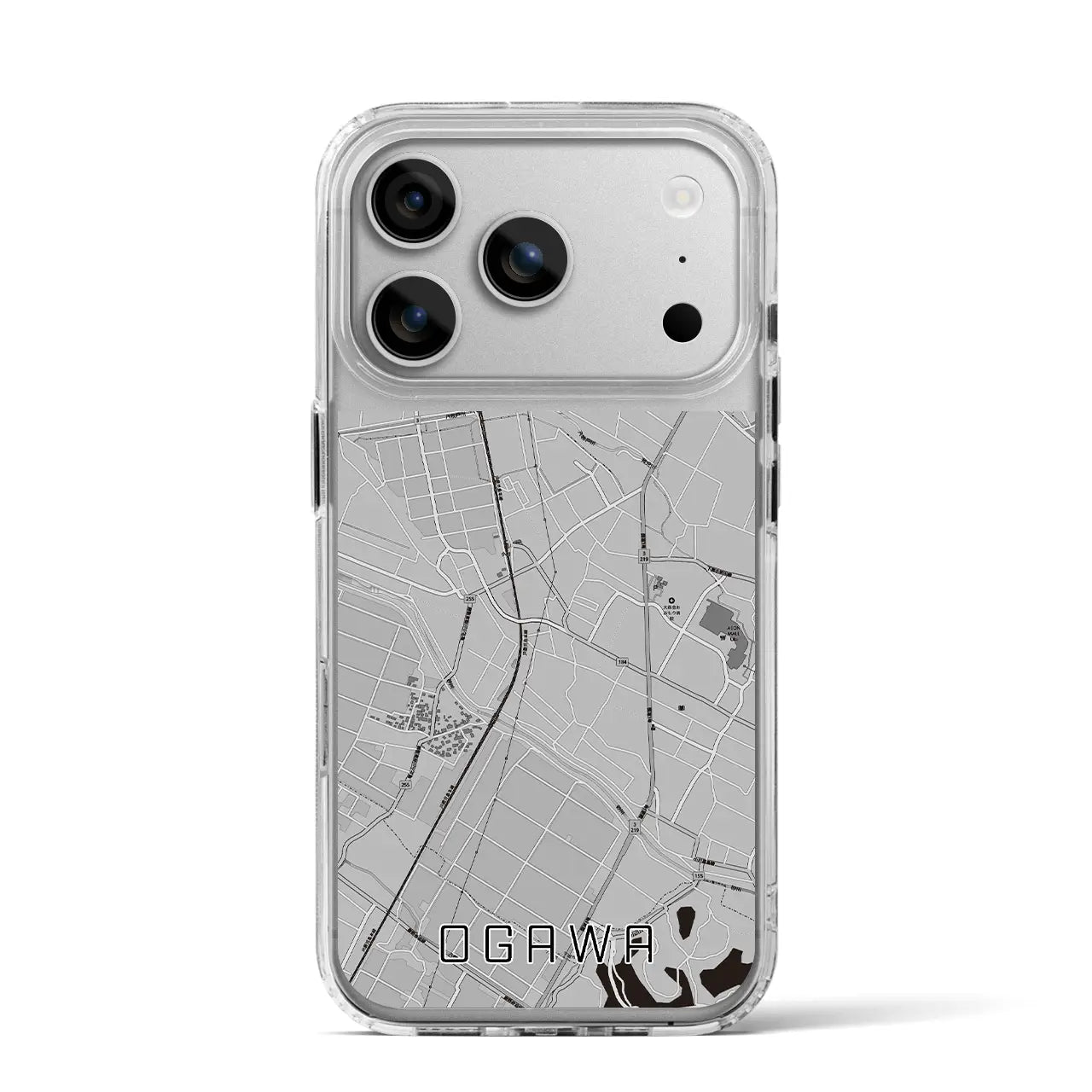 【小川(熊本県)】地図柄iPhoneケース(MagSafeタイプ)