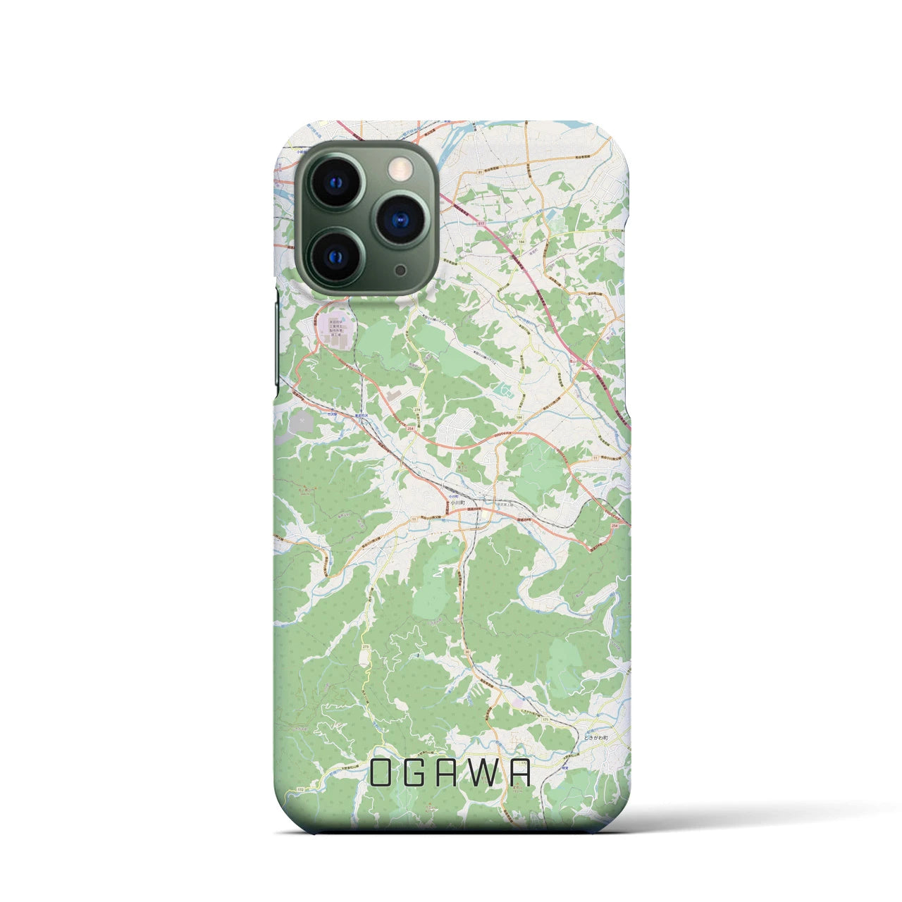【小川(埼玉県)】地図柄iPhoneケース(バックカバータイプ)