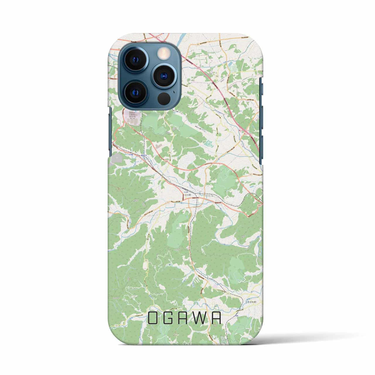 【小川(埼玉県)】地図柄iPhoneケース(バックカバータイプ)