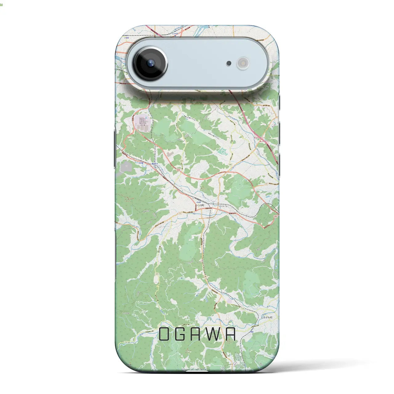 【小川(埼玉県)】地図柄iPhoneケース(バックカバータイプ)