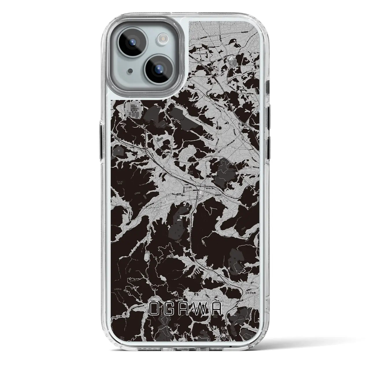 【小川(埼玉県)】地図柄iPhoneケース(MagSafeタイプ)