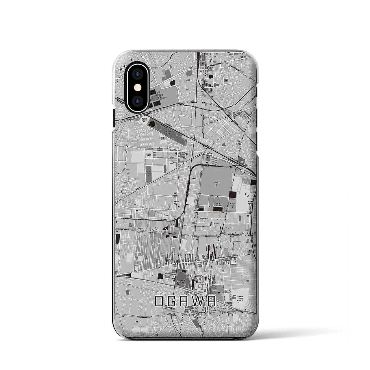 【小川(東京都)】地図柄iPhoneケース(クリアタイプ)