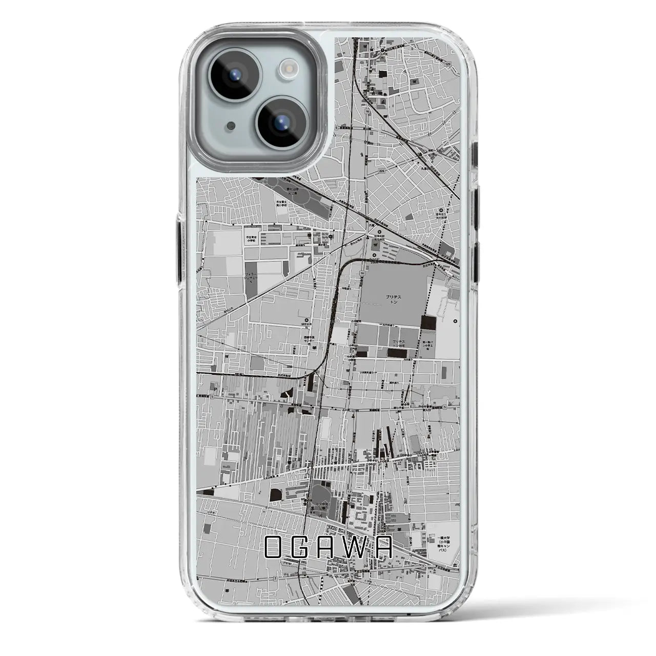 【小川(東京都)】地図柄iPhoneケース(MagSafeタイプ)