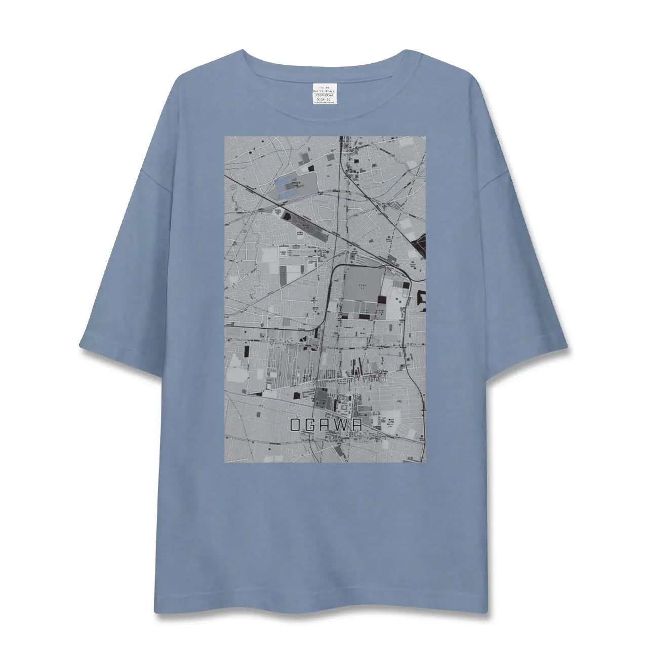 【小川(東京都)】地図柄ビッグシルエットTシャツ