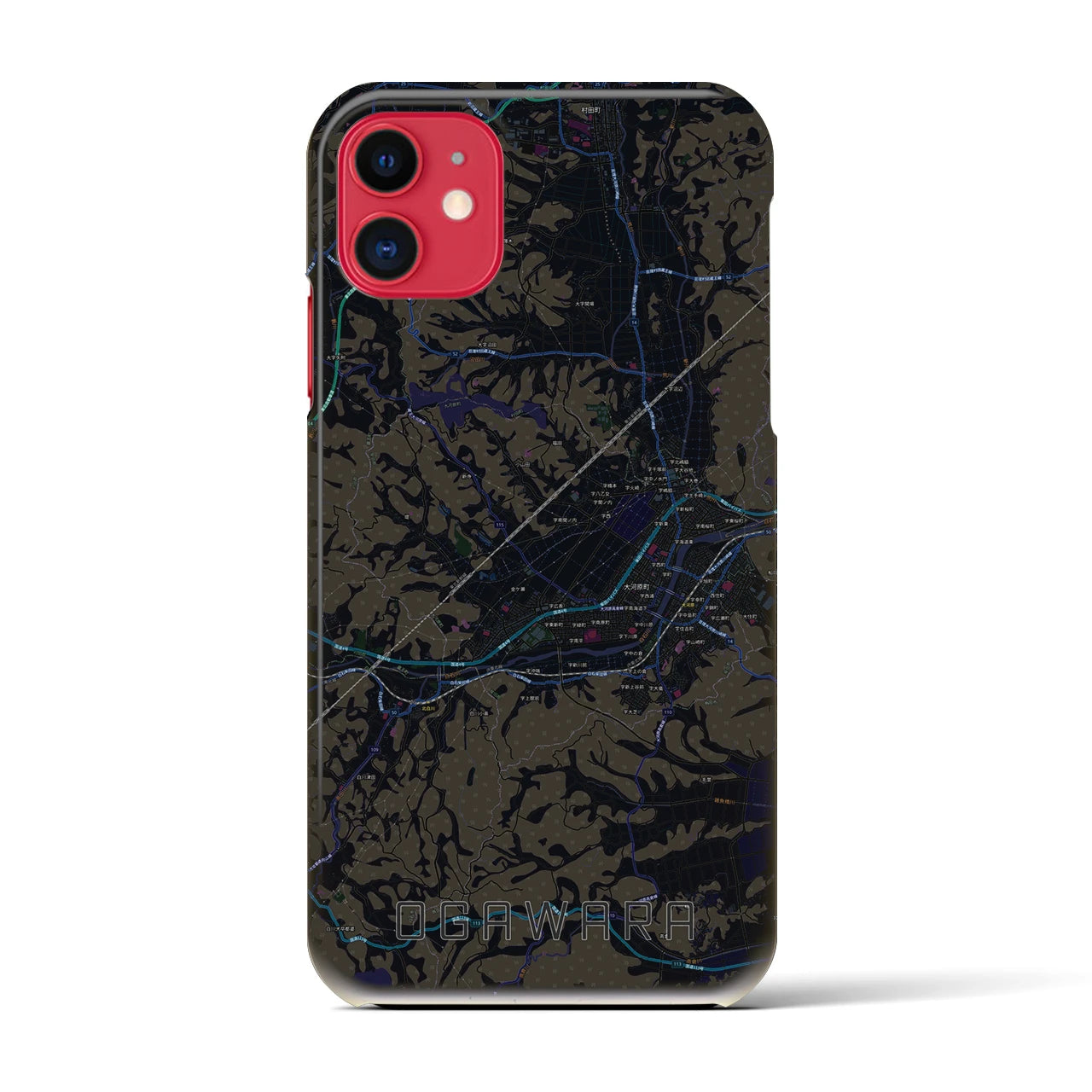 【大河原(宮城県)】地図柄iPhoneケース(バックカバータイプ)